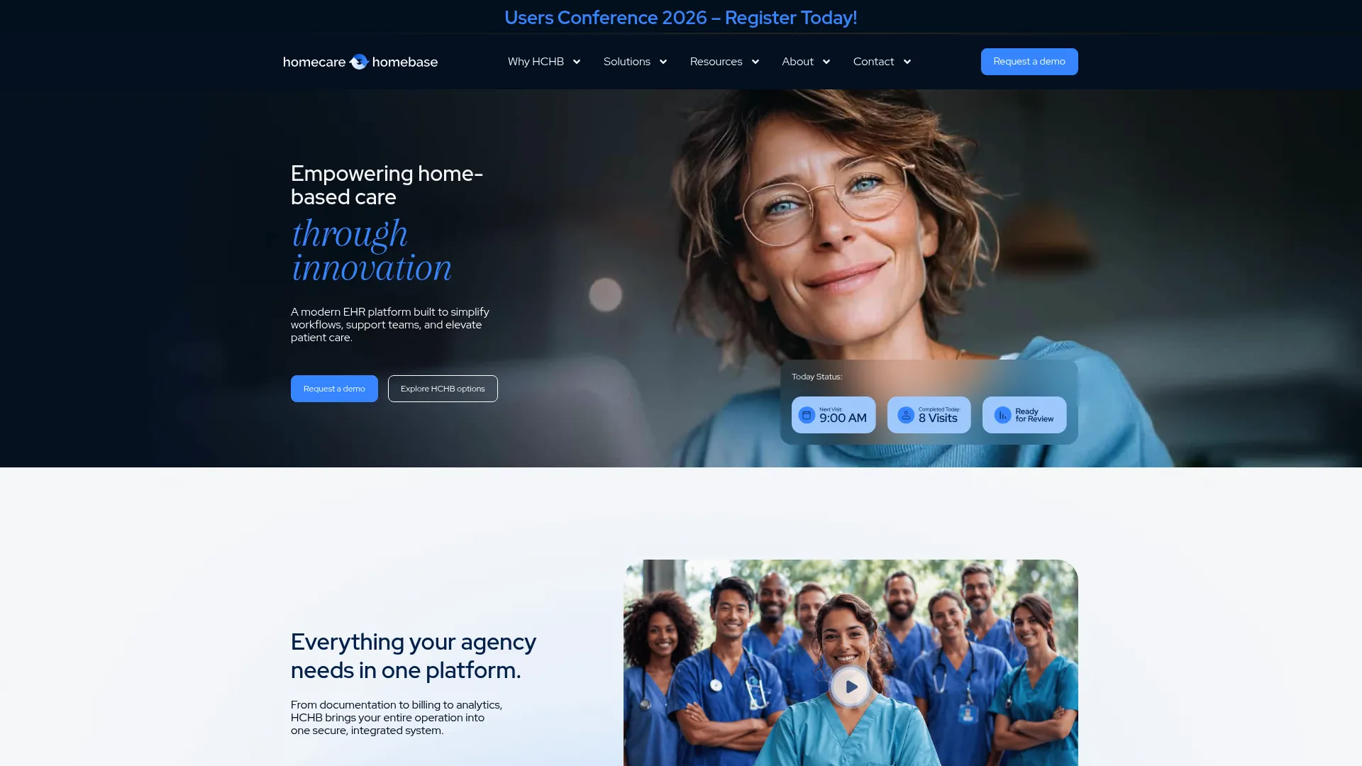 Homecare Homebase EHR for home-based care