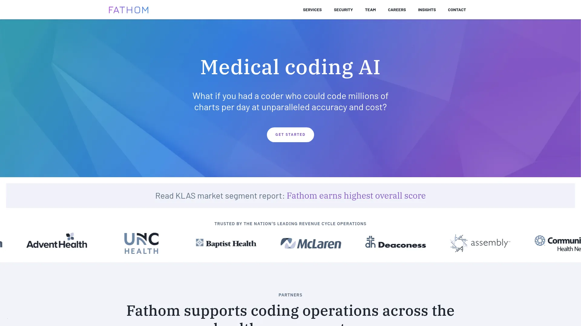 Fathom autonomous medical coding platform
