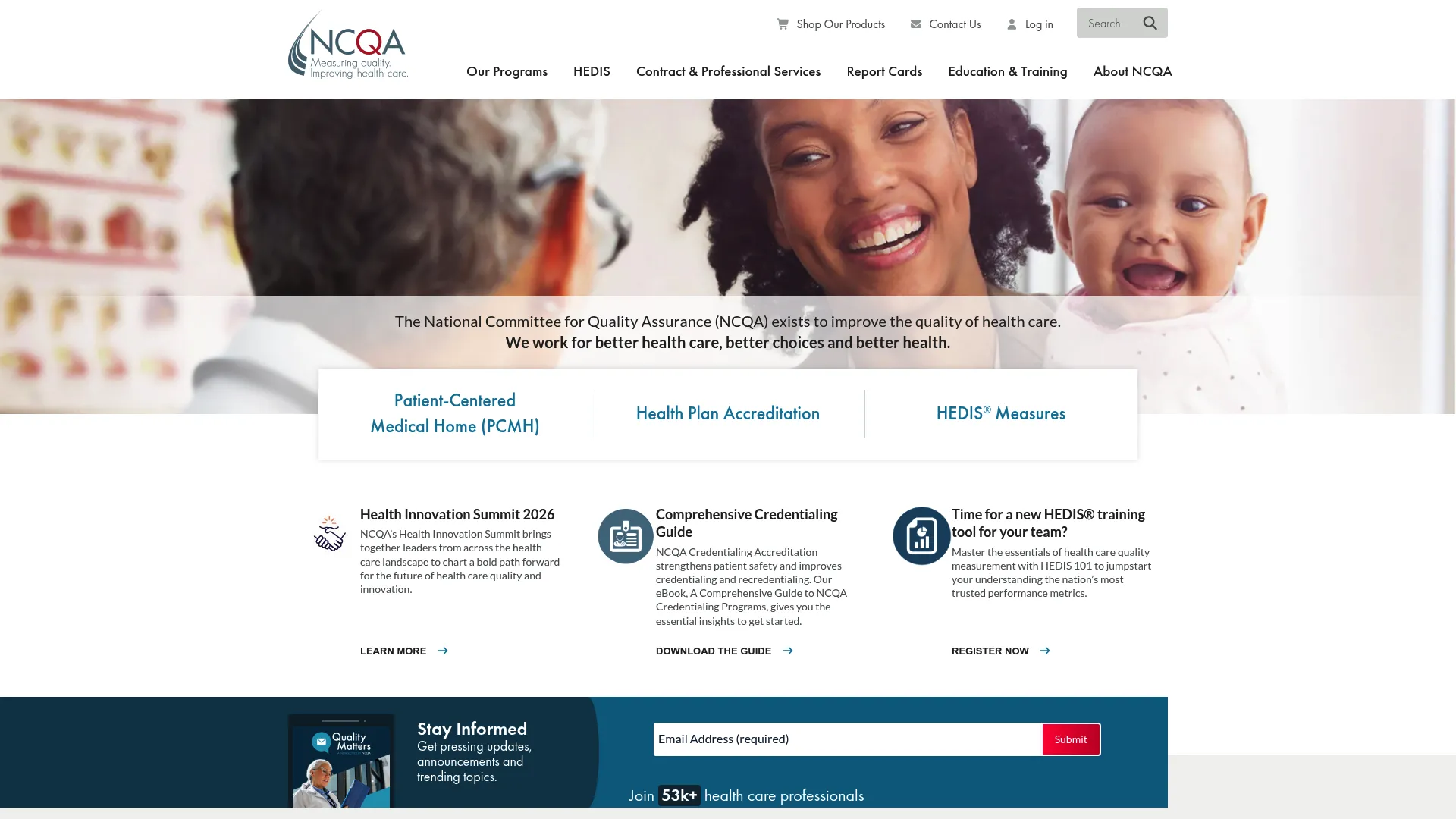 NCQA accreditation and standards organization