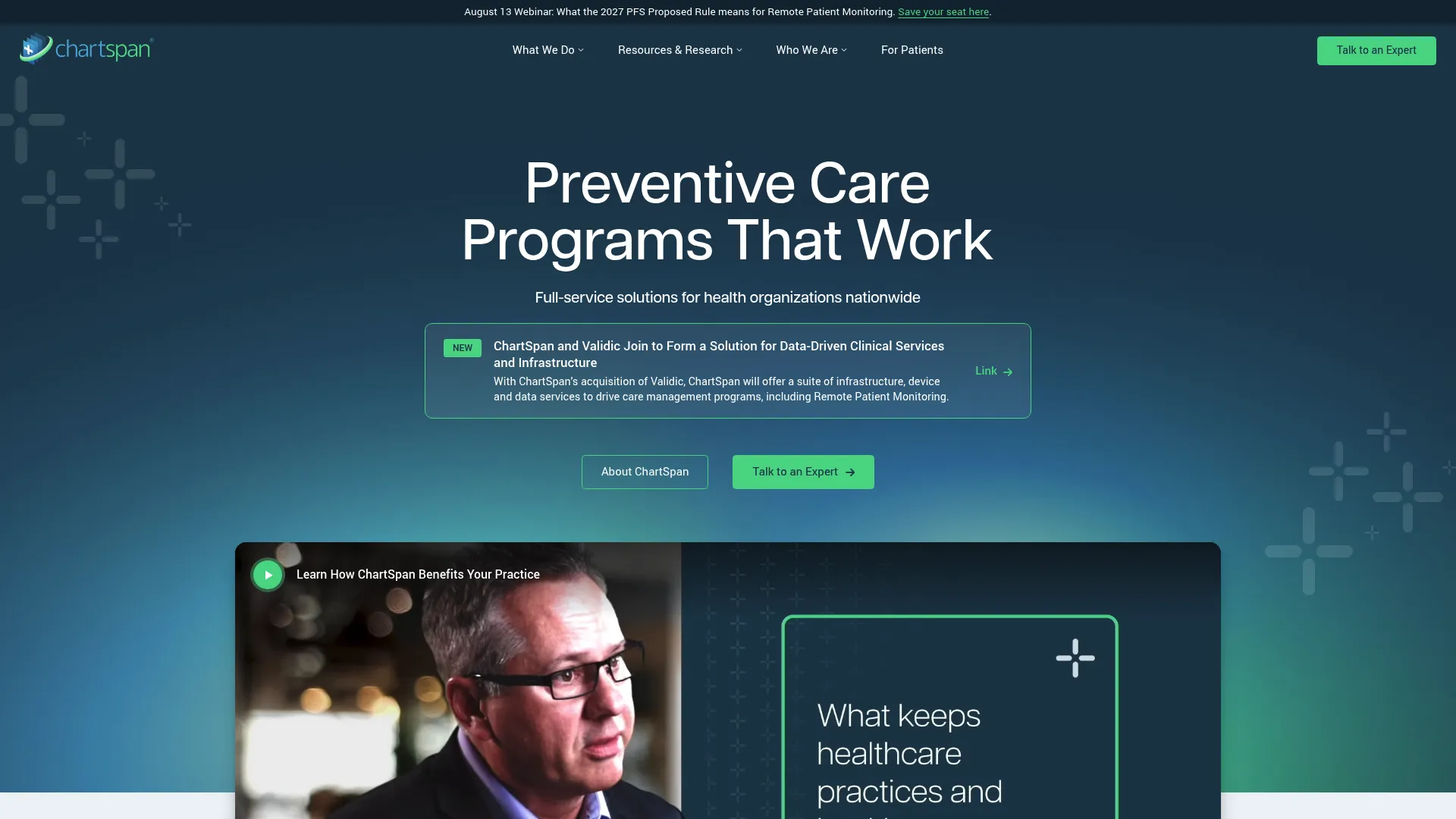 ChartSpan managed care management services homepage