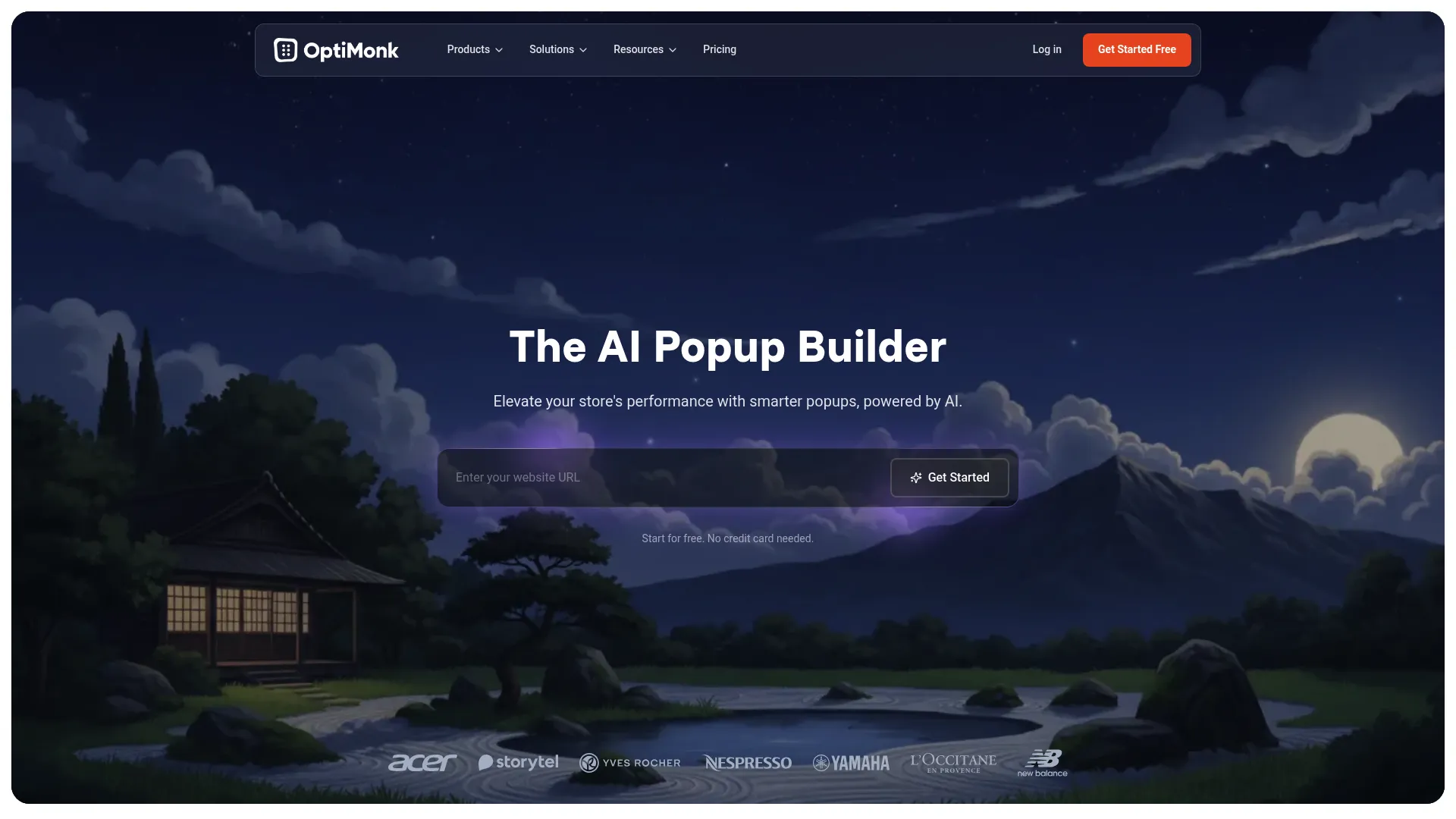 OptiMonk ecommerce personalization homepage