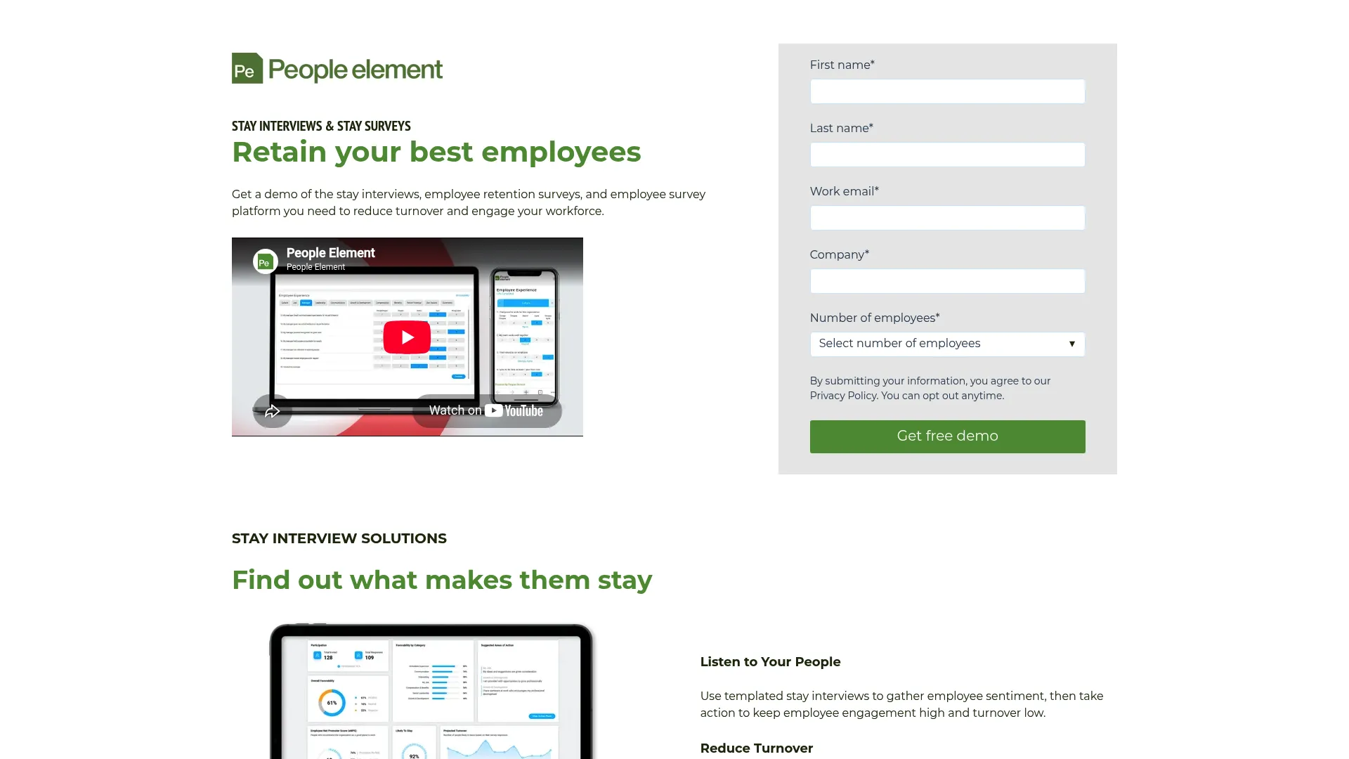 Stay Interviews by People Element