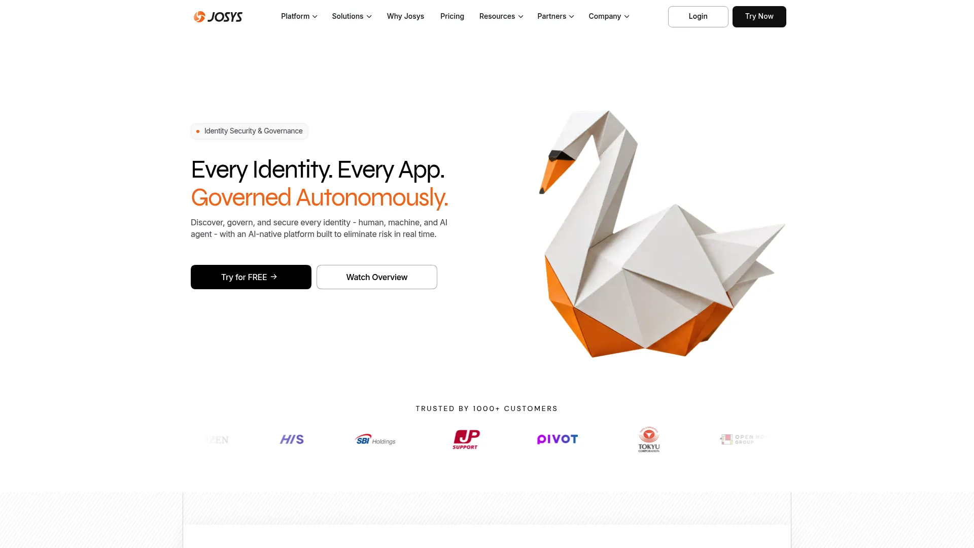 Josys SaaS management and identity governance platform