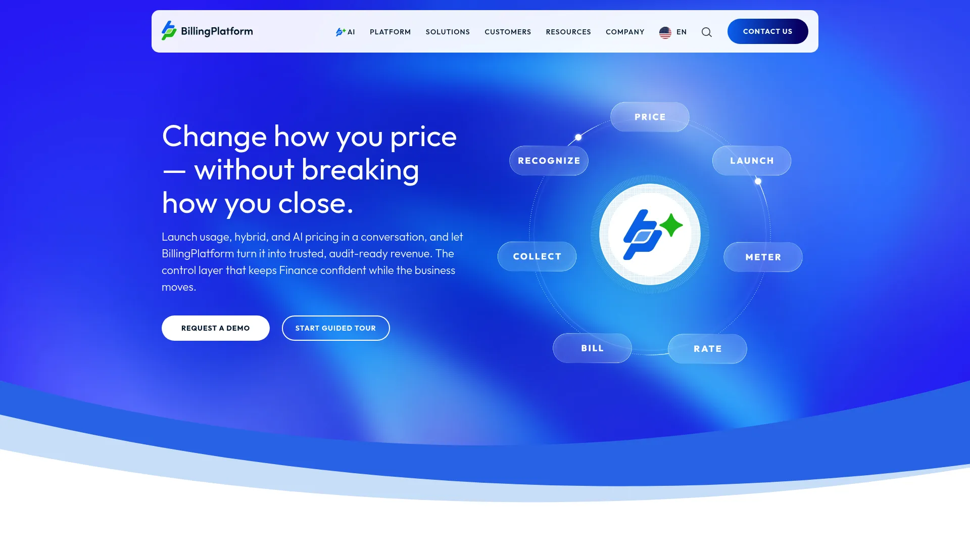 BillingPlatform revenue lifecycle management homepage