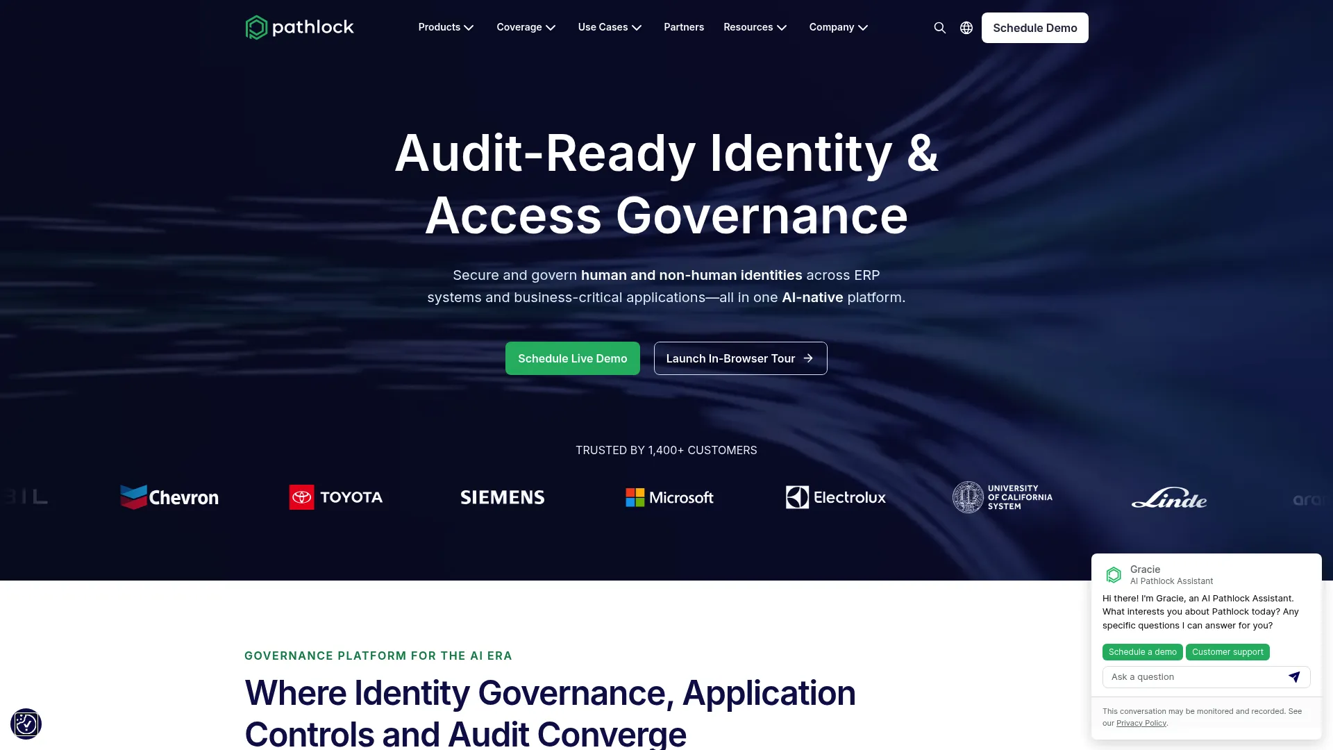 Pathlock homepage