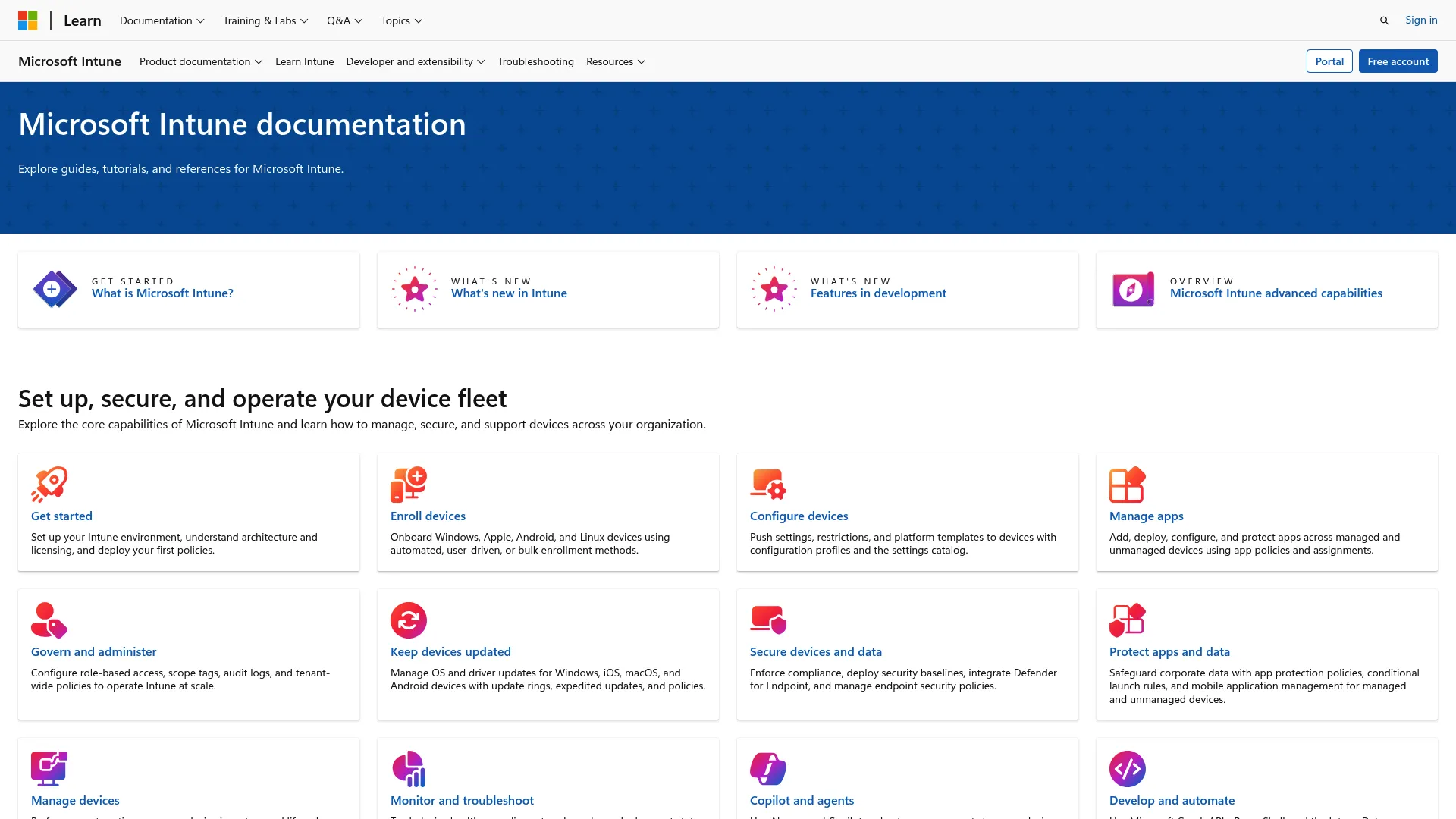 Microsoft Intune cloud endpoint management console