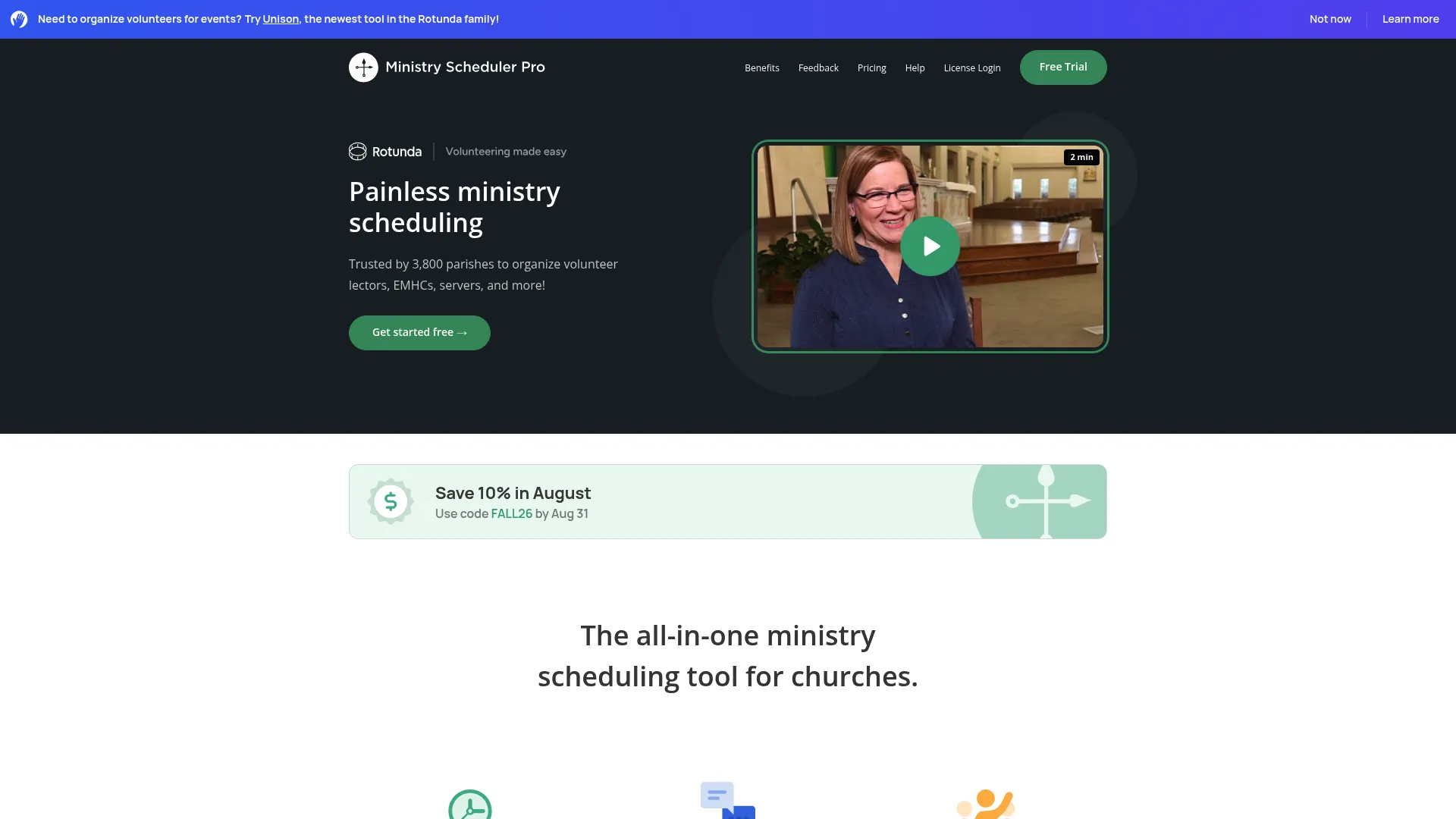 Ministry Scheduler Pro volunteer scheduling interface