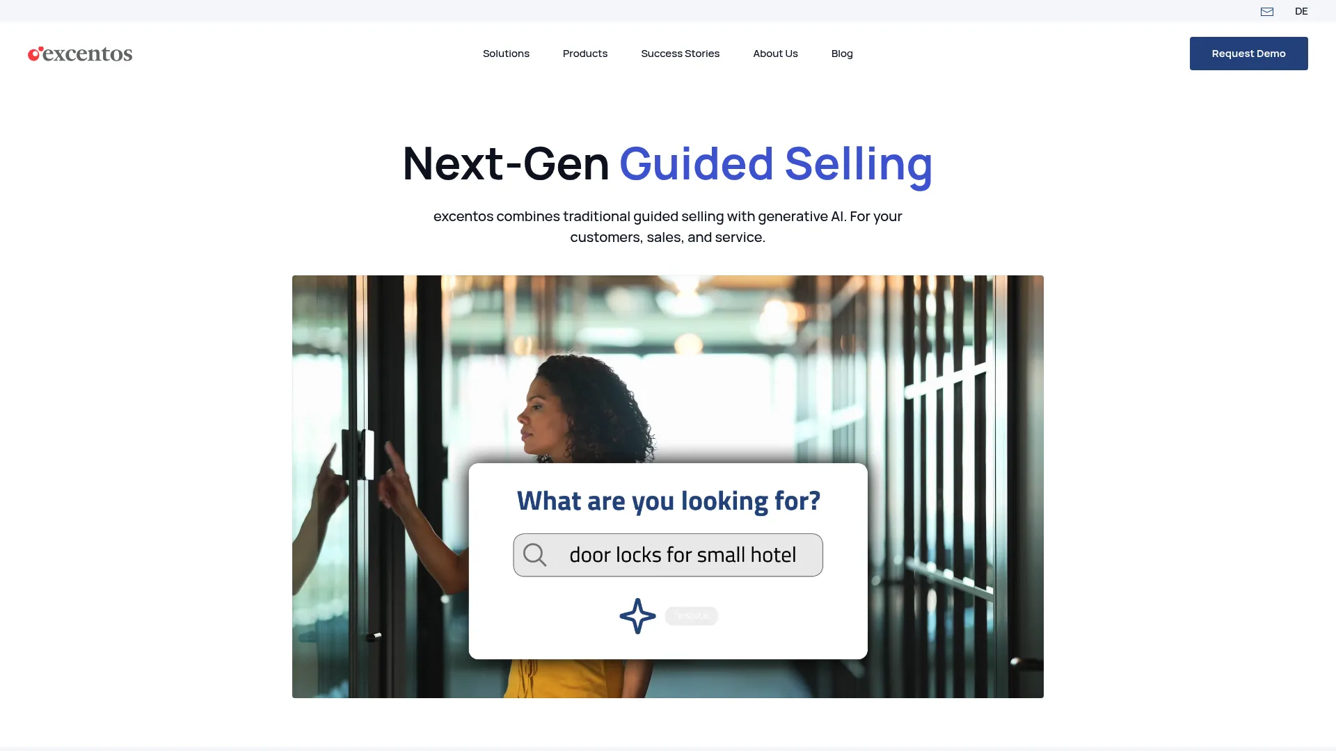 Excentos guided selling and product finder software