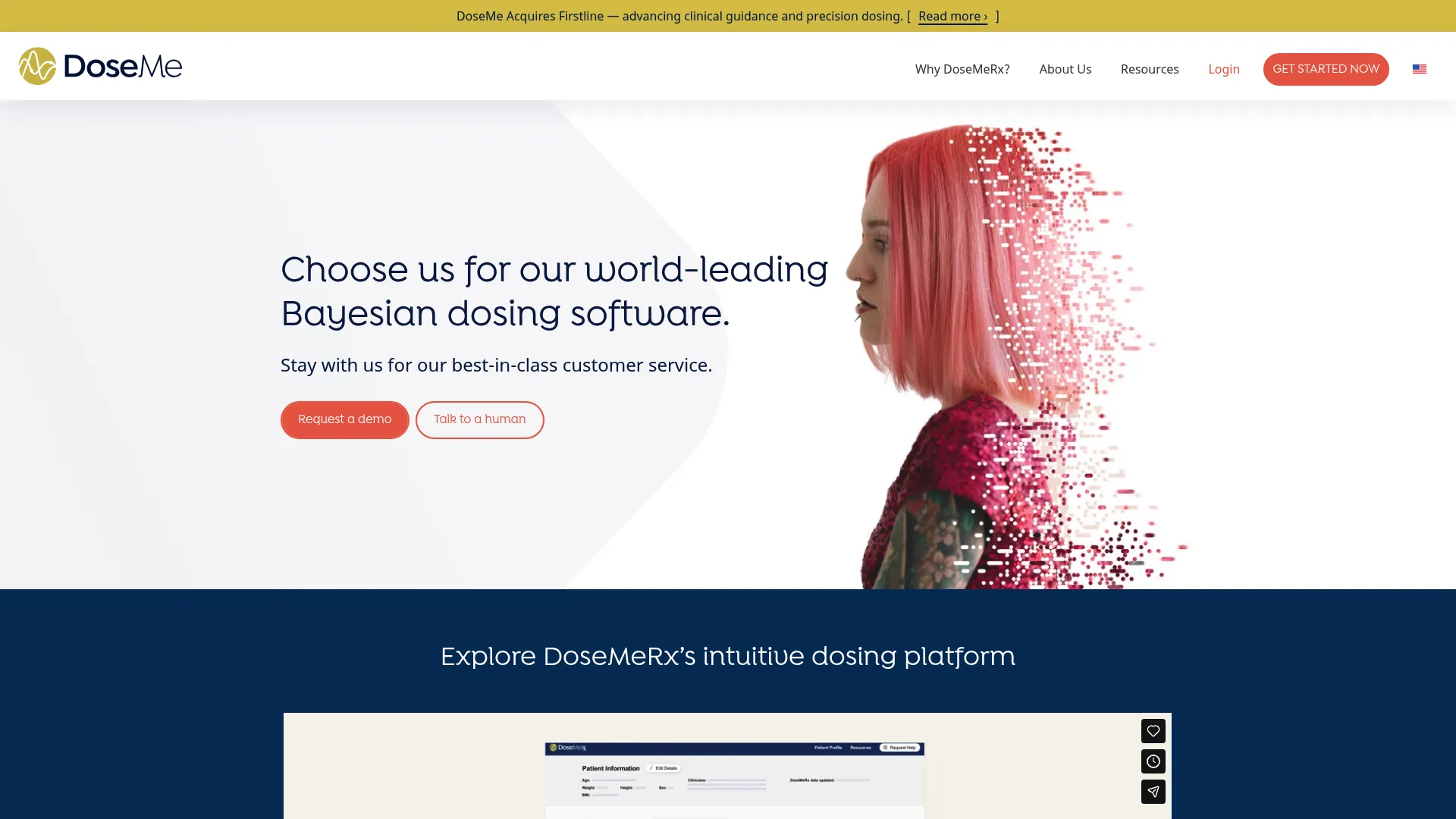 DoseMeRx Bayesian dosing software workflow