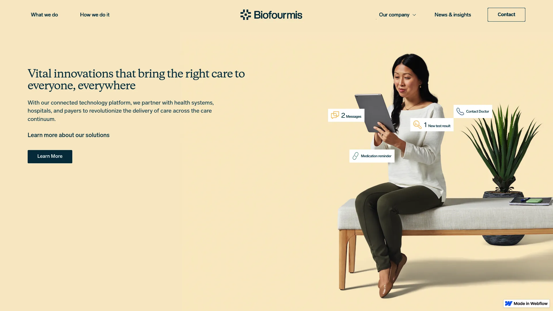 Biofourmis remote patient monitoring dashboard