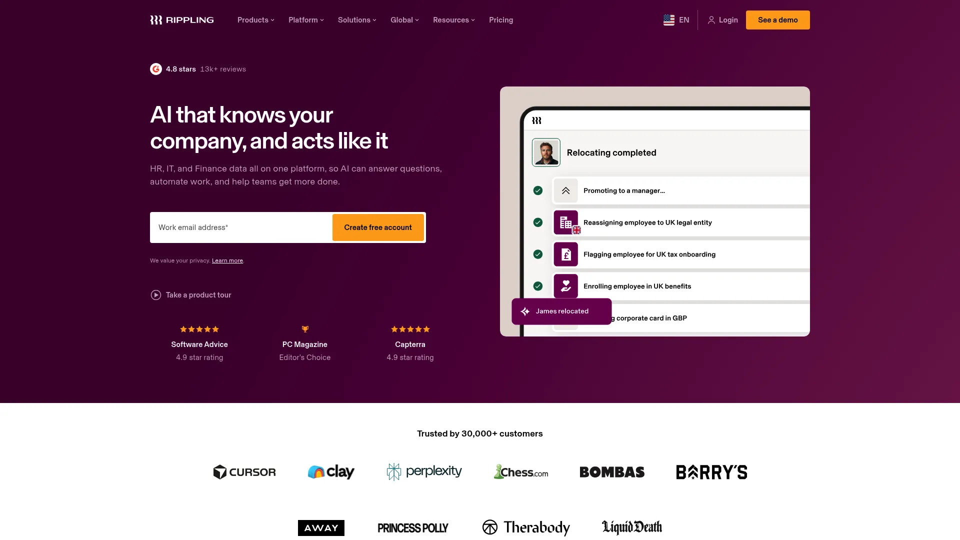 Rippling unified HR, IT, and provisioning platform