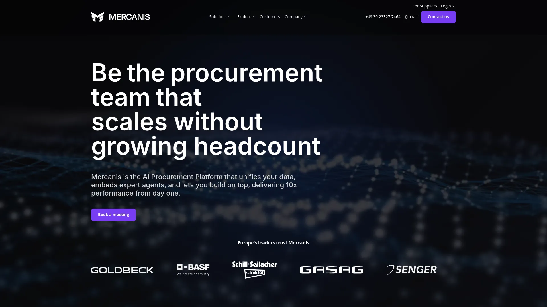 Mercanis homepage