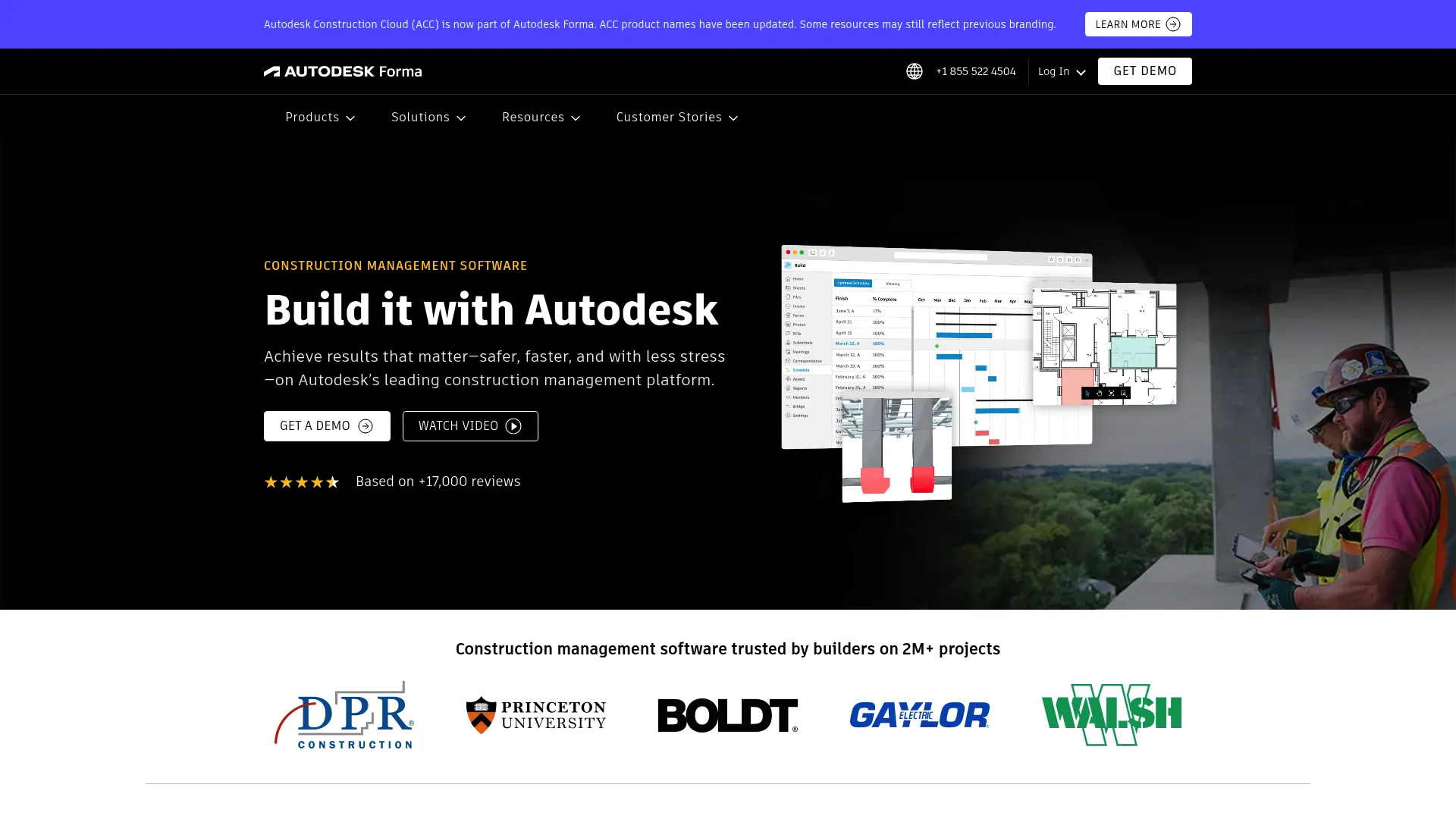 Autodesk Construction Cloud platform screenshot
