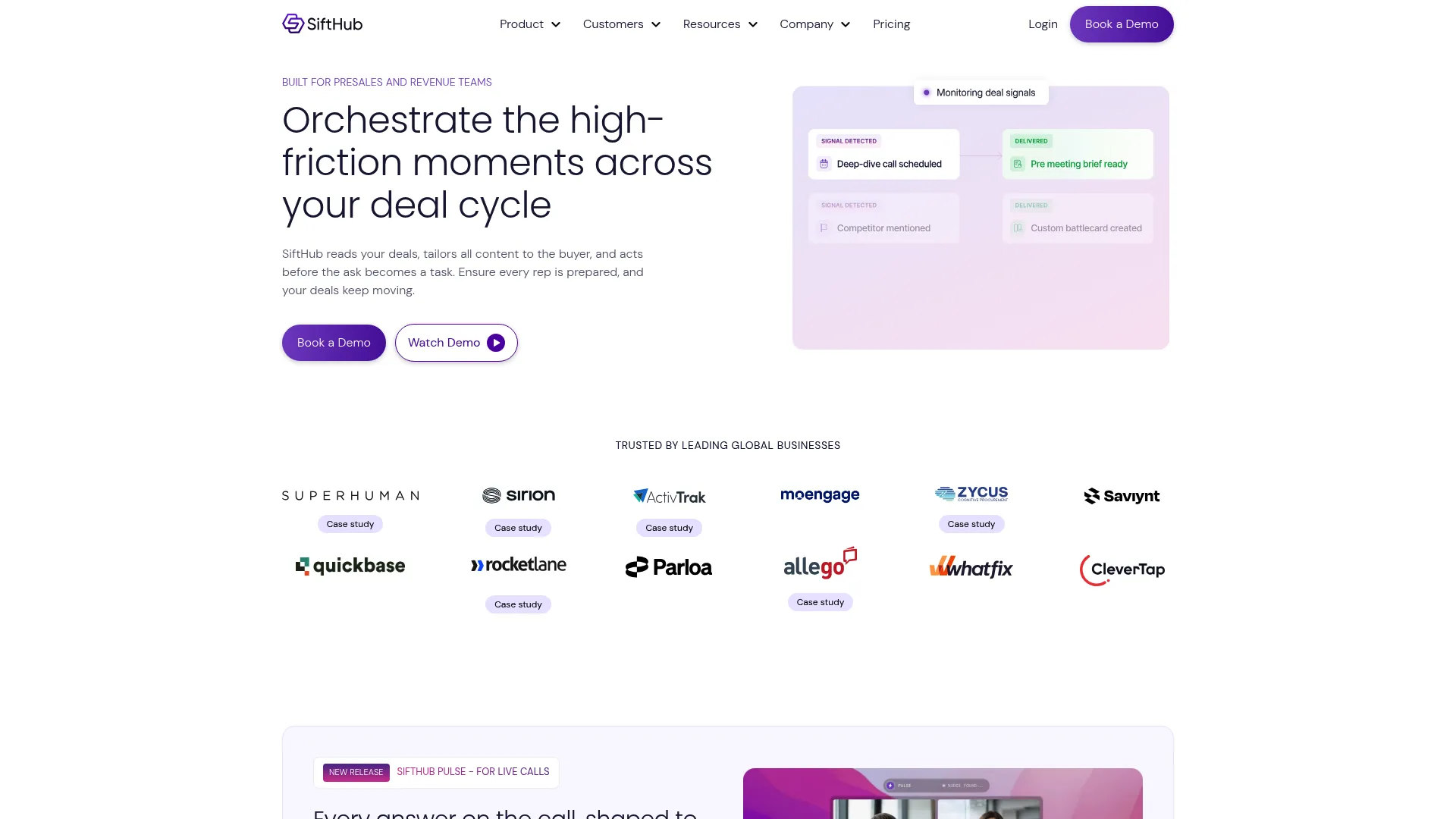 SiftHub AI RFP software and deal orchestration platform