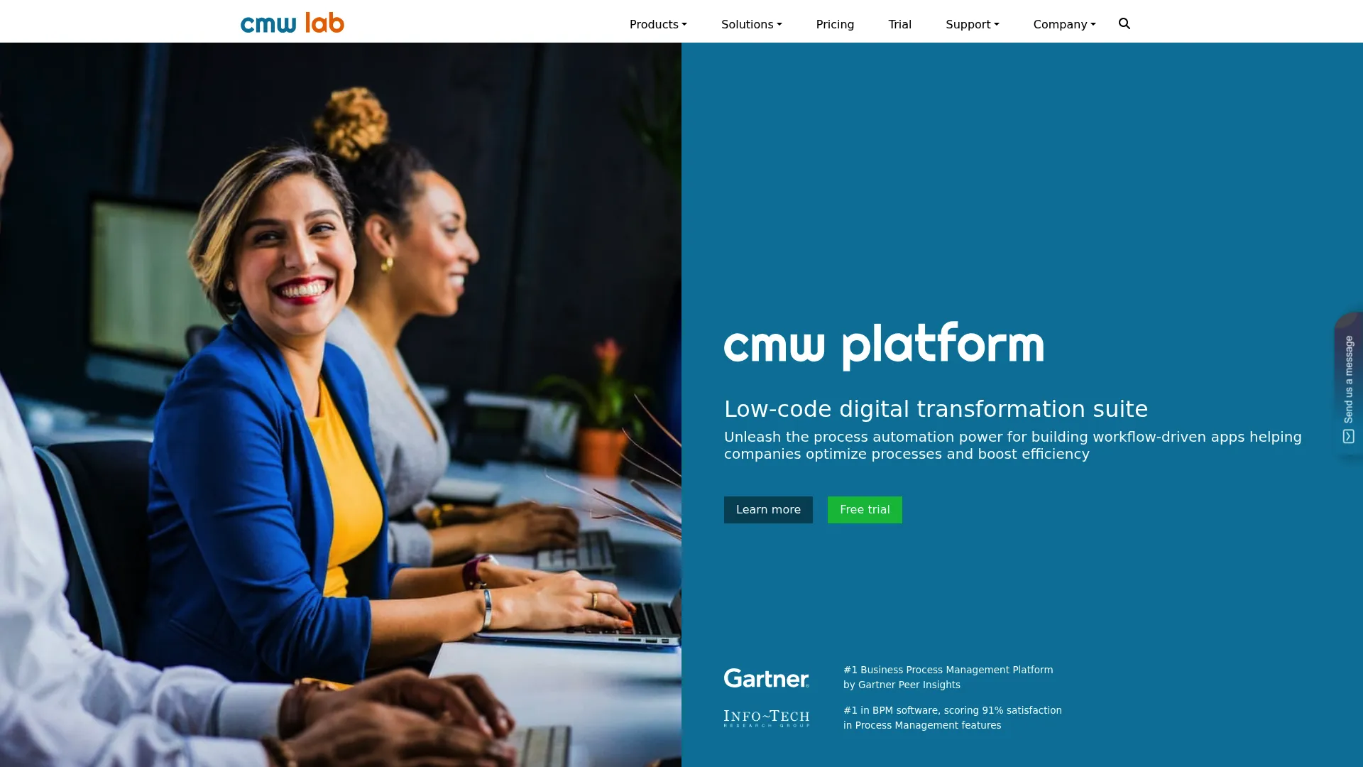 CMW Platform approval workflow and low-code automation interface