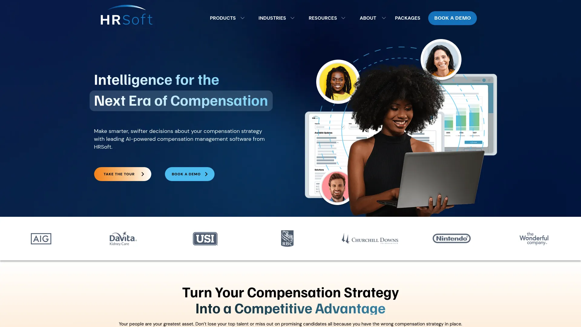 HRSoft compensation management homepage