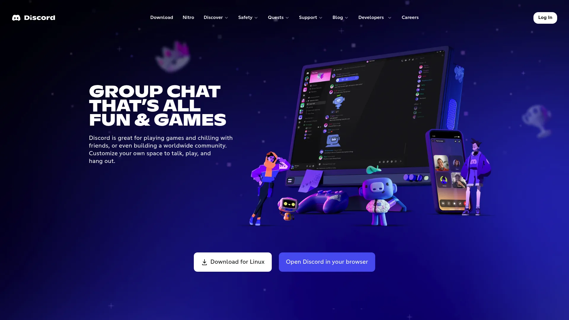 Discord voice and text channels interface