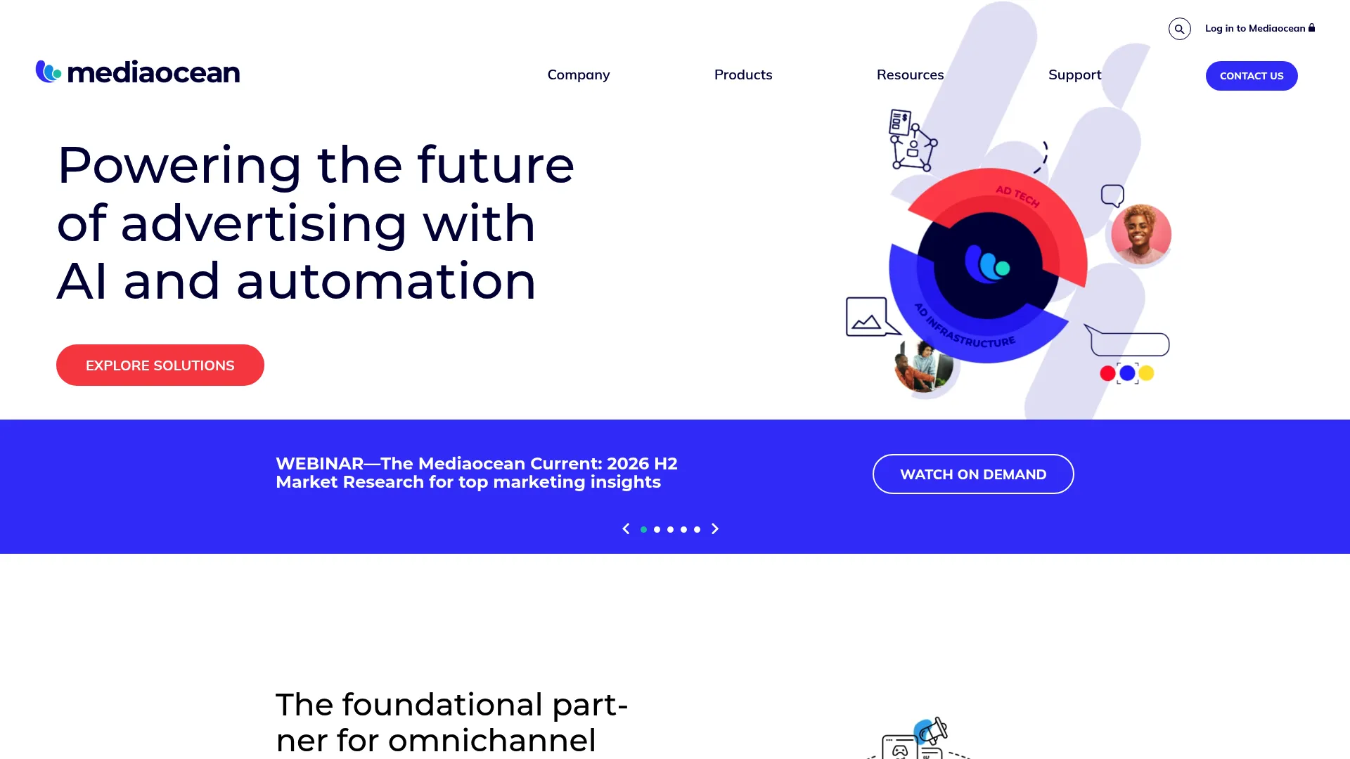 Mediaocean omnichannel advertising software homepage
