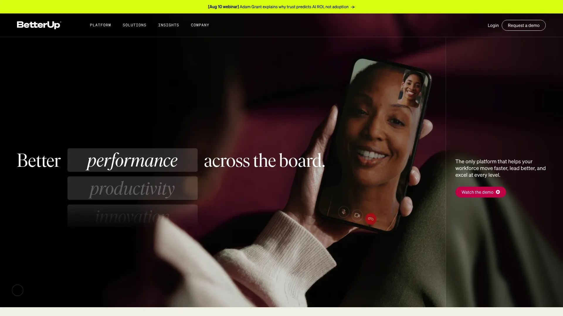 BetterUp coaching platform