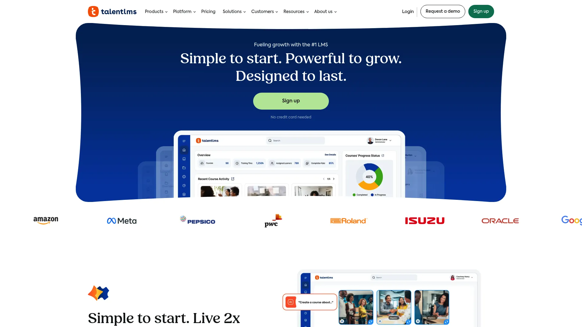 TalentLMS learning management system