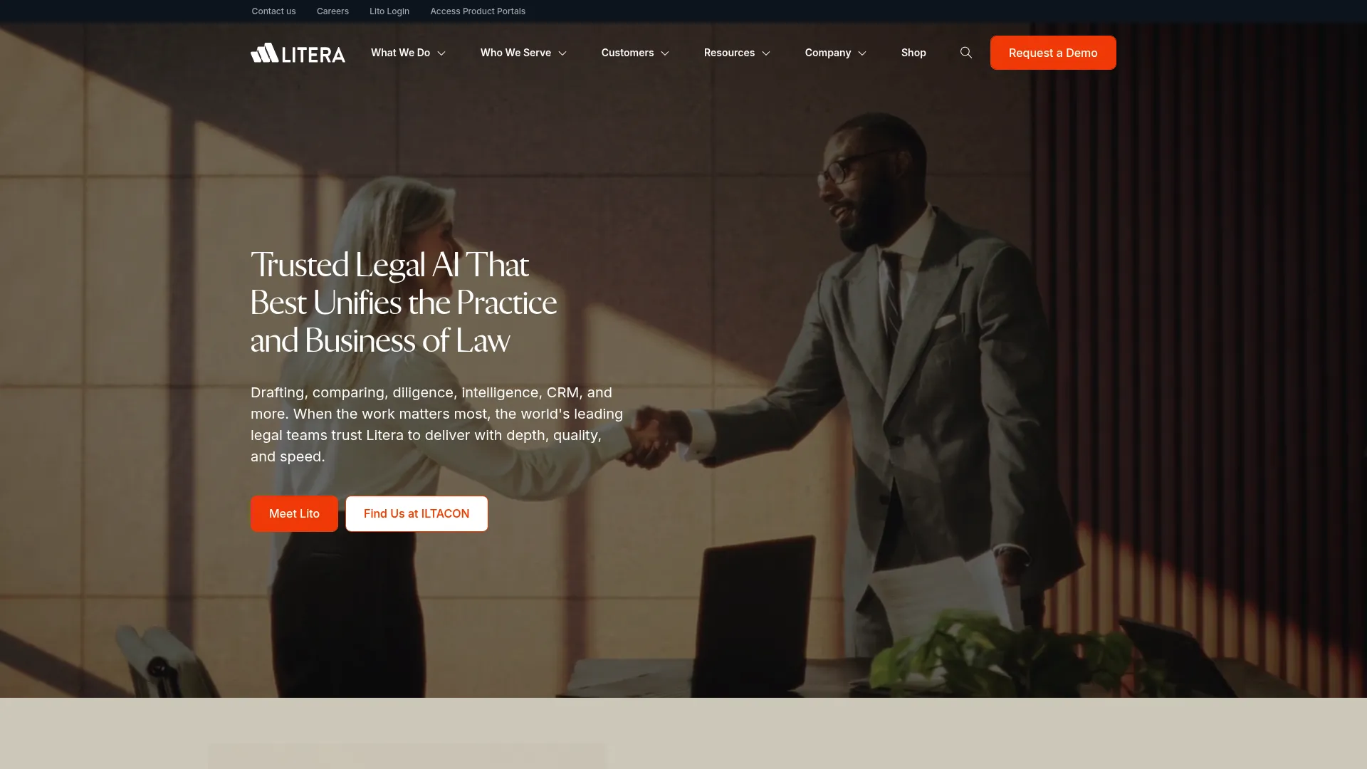 Litera Compare document and email comparison interface