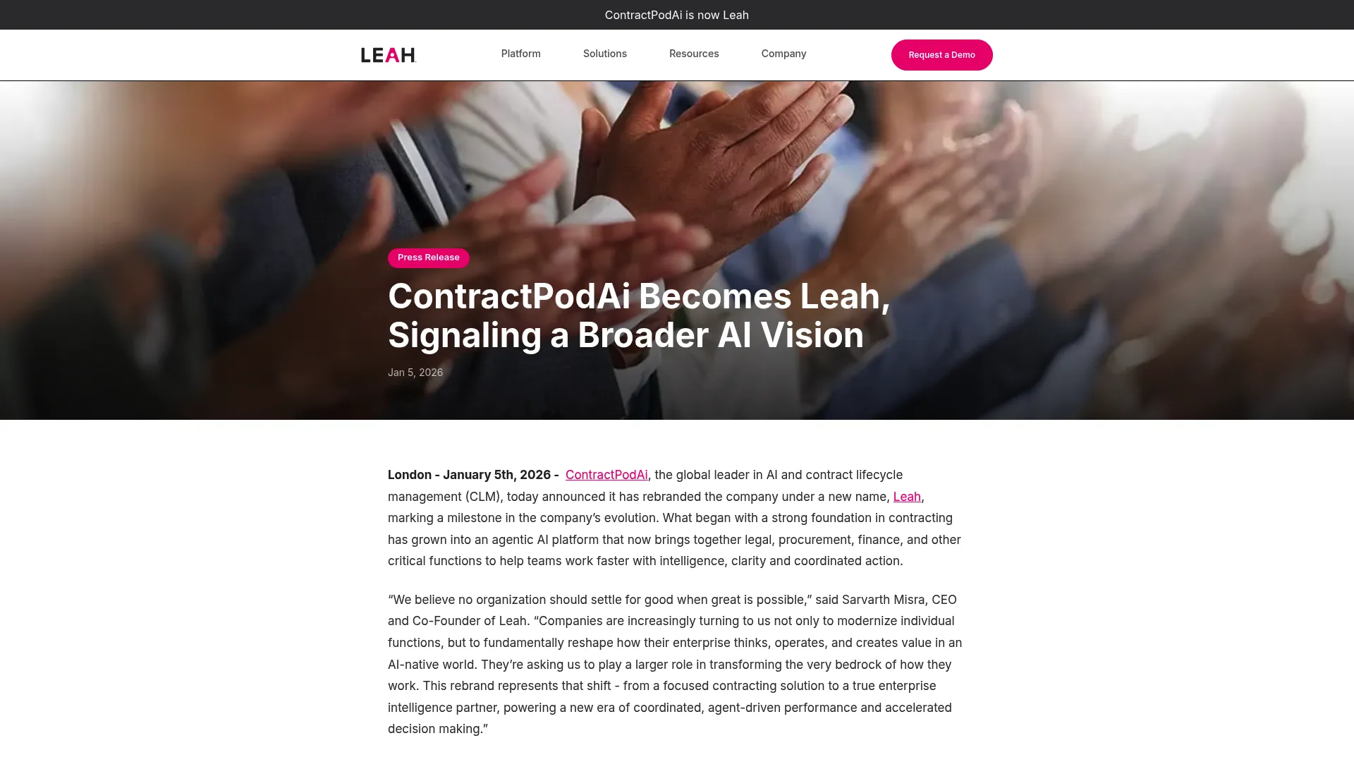 ContractPodAI legal AI contract management interface