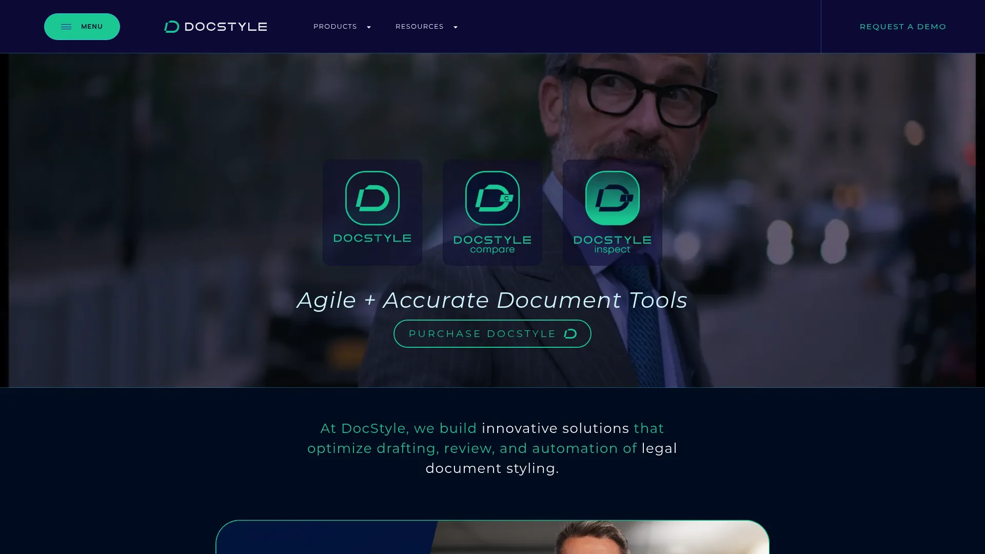 DocStyle Compare document comparison software interface
