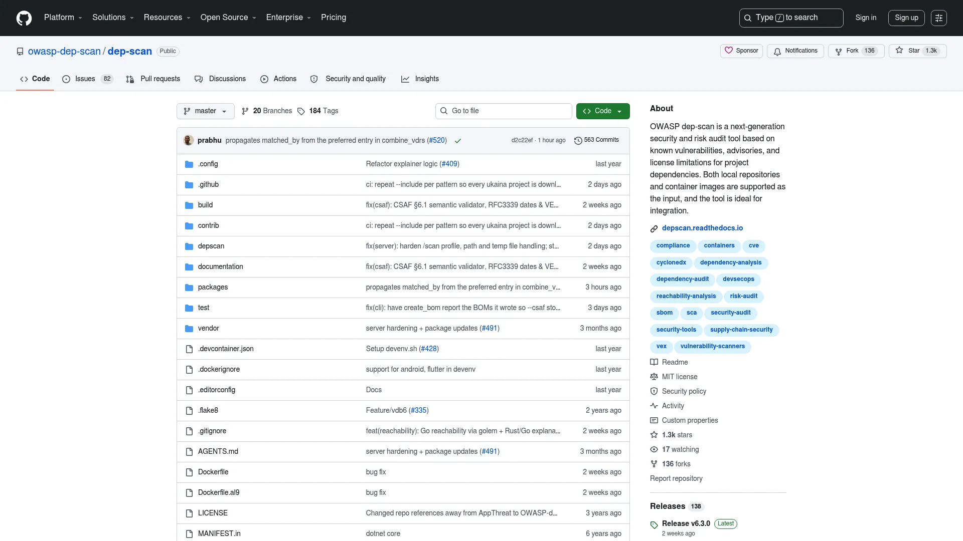 dep-scan open source dependency scanner