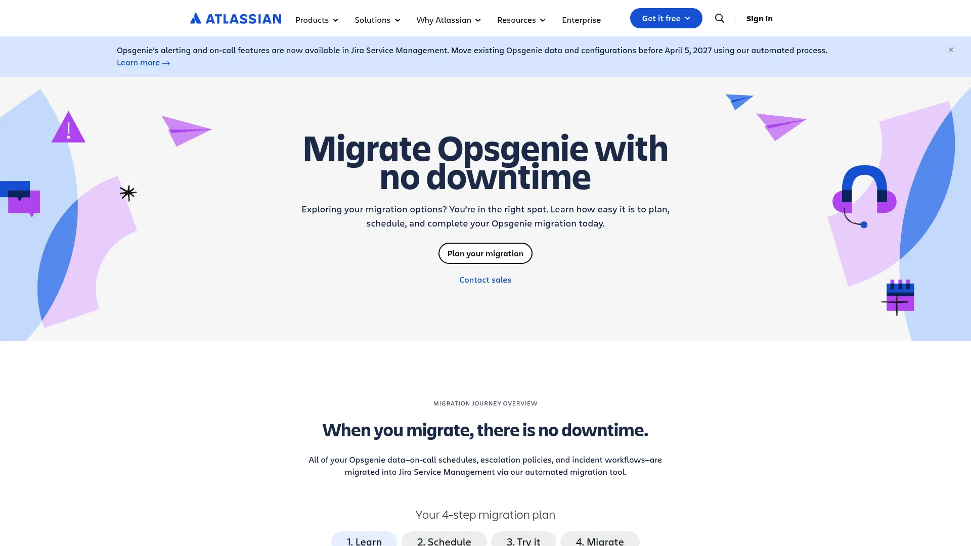 Opsgenie incident management and on-call alerting product page
