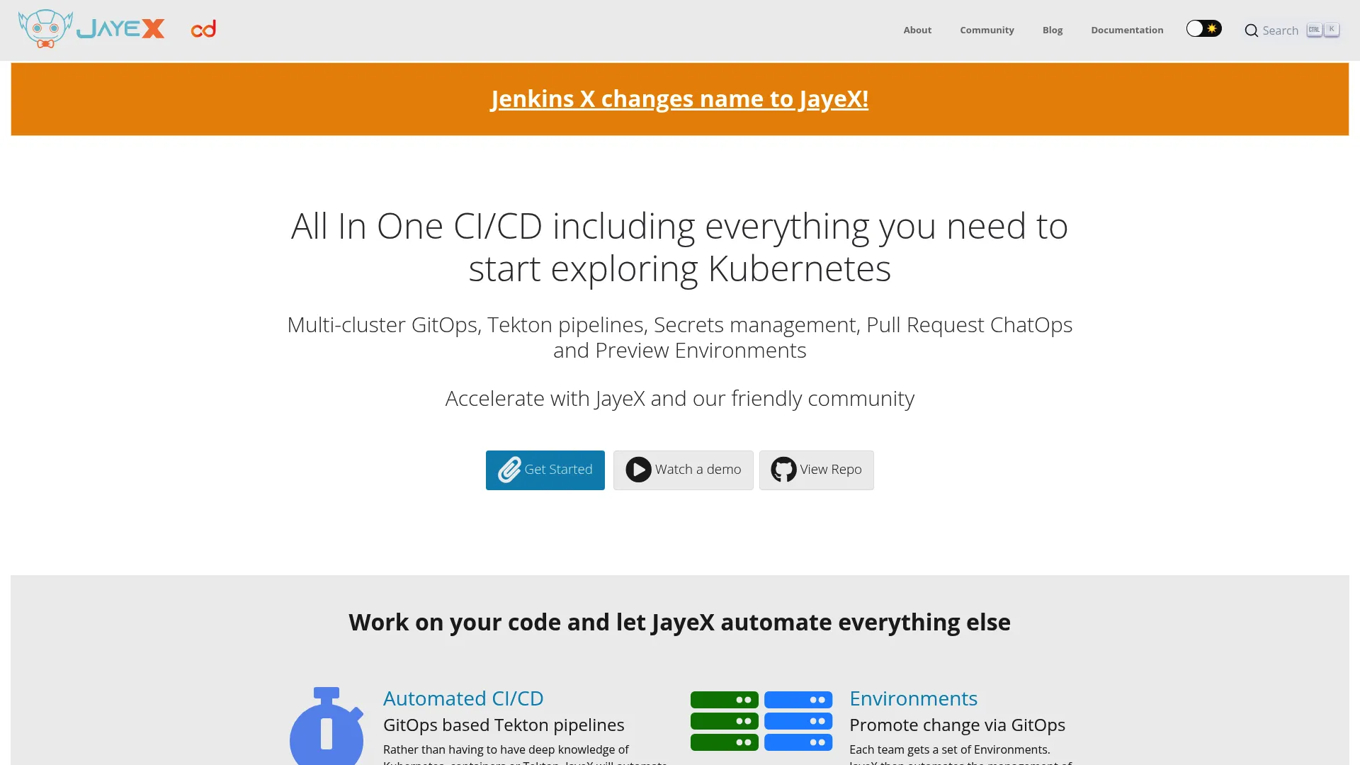 Jenkins X cloud-native CI/CD and GitOps for Kubernetes