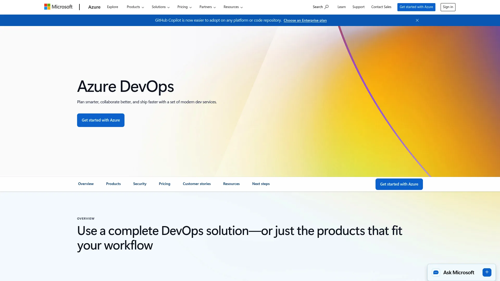 Azure DevOps pipelines and boards interface