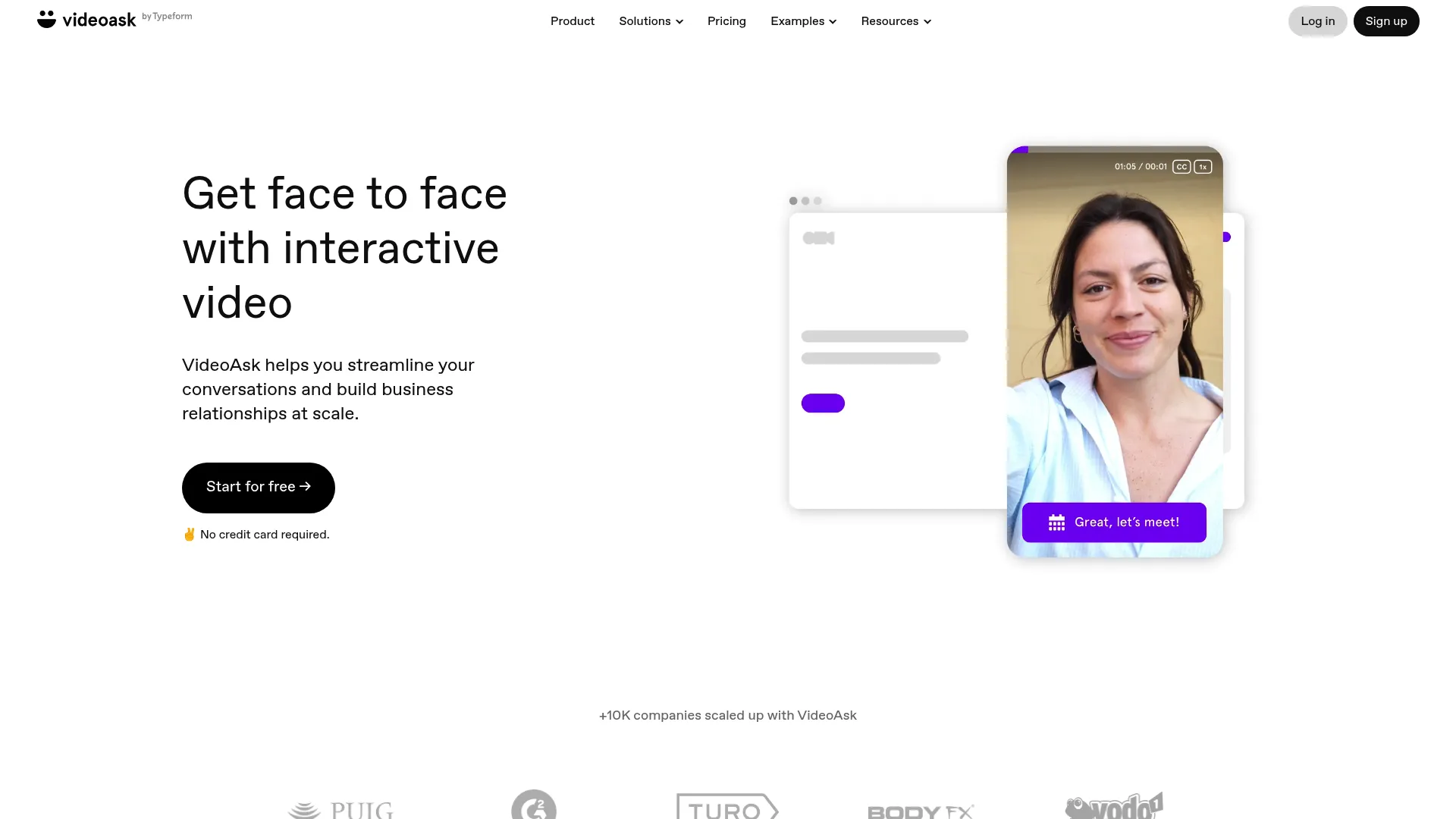 VideoAsk interactive video conversation software homepage