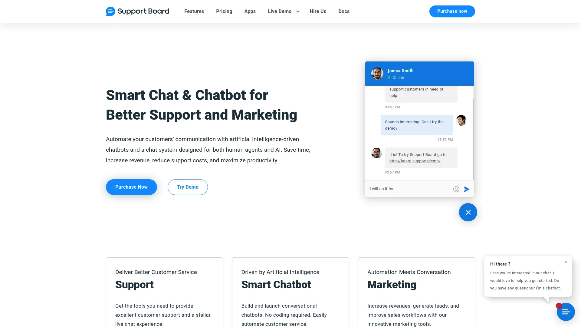 Support Board omnichannel support and chatbot