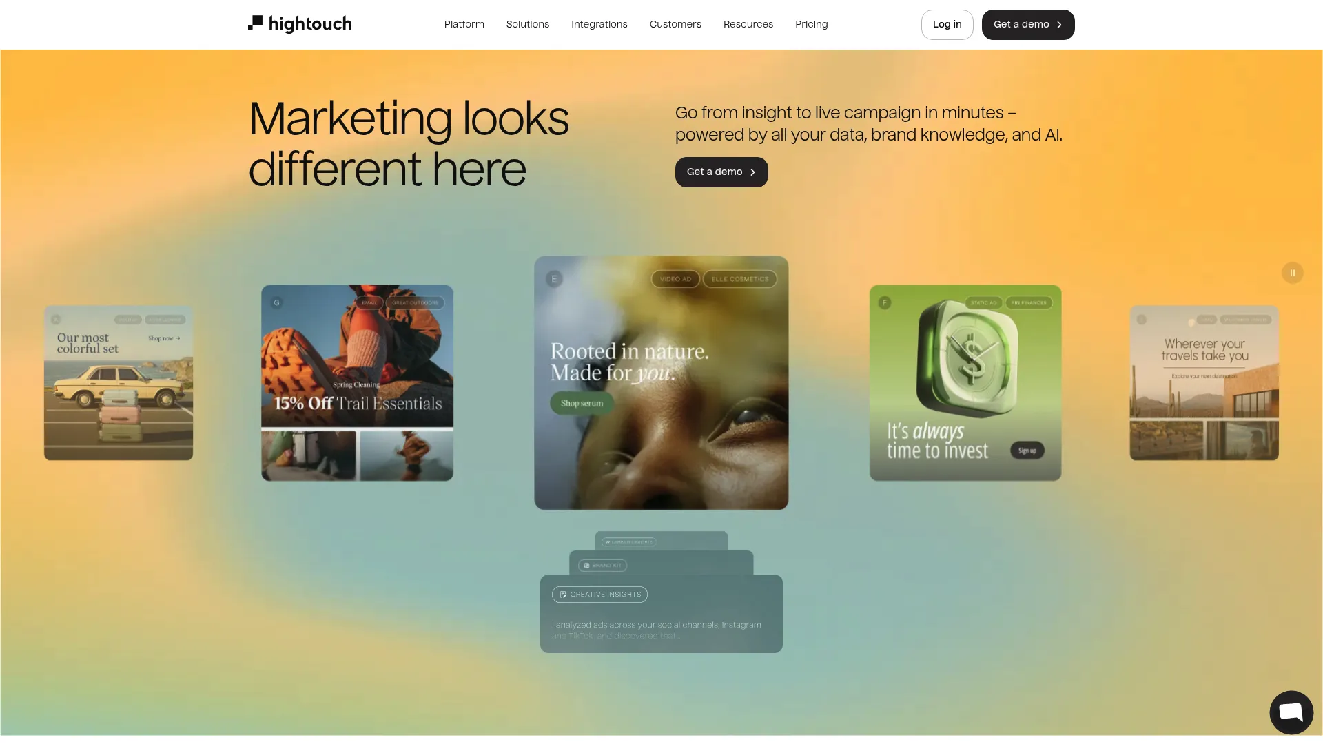 Hightouch composable CDP and marketing platform homepage