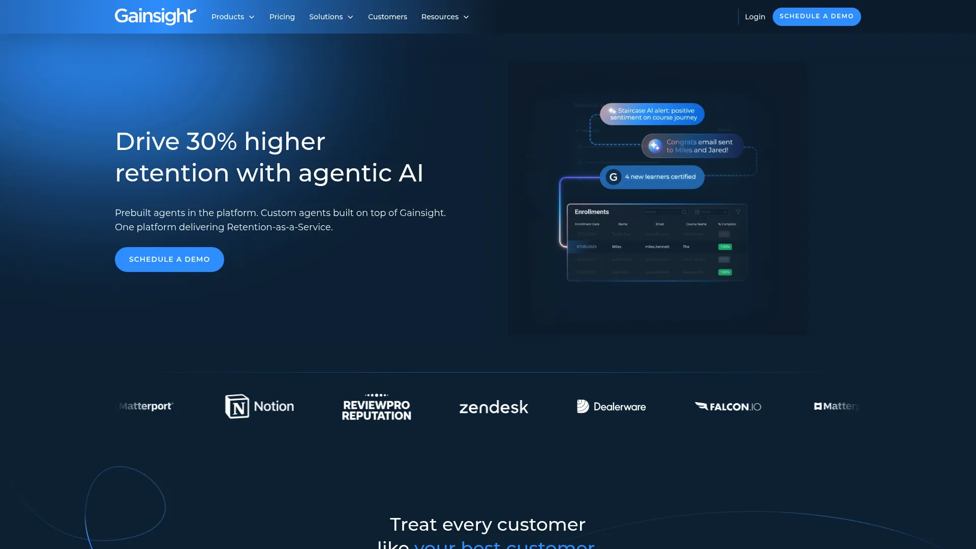 Gainsight Customer Communities branded community and self-service interface