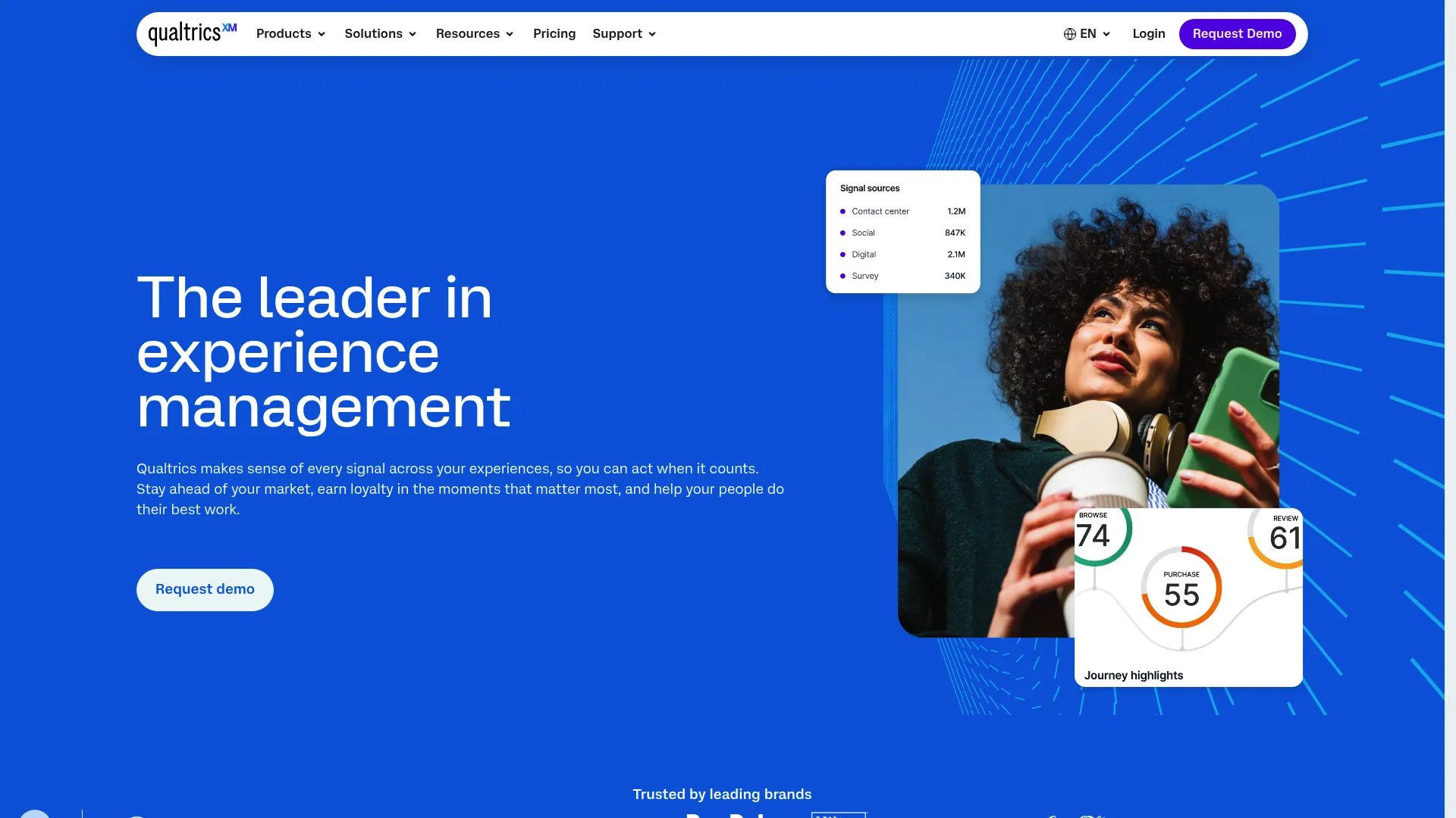 Qualtrics XM Platform product page