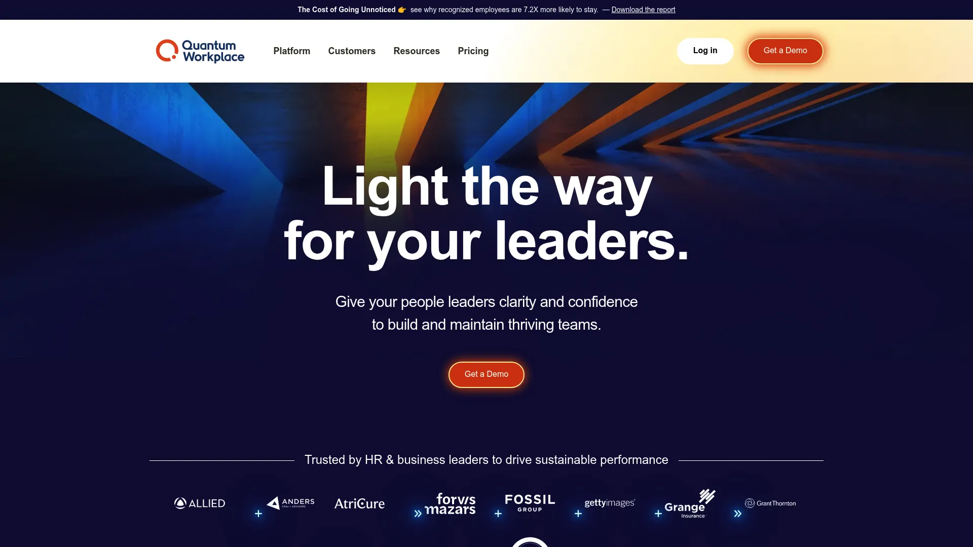 Quantum Workplace Employee Engagement product page
