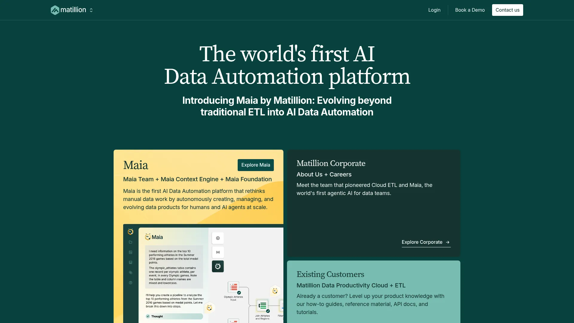 Matillion cloud data pipeline builder