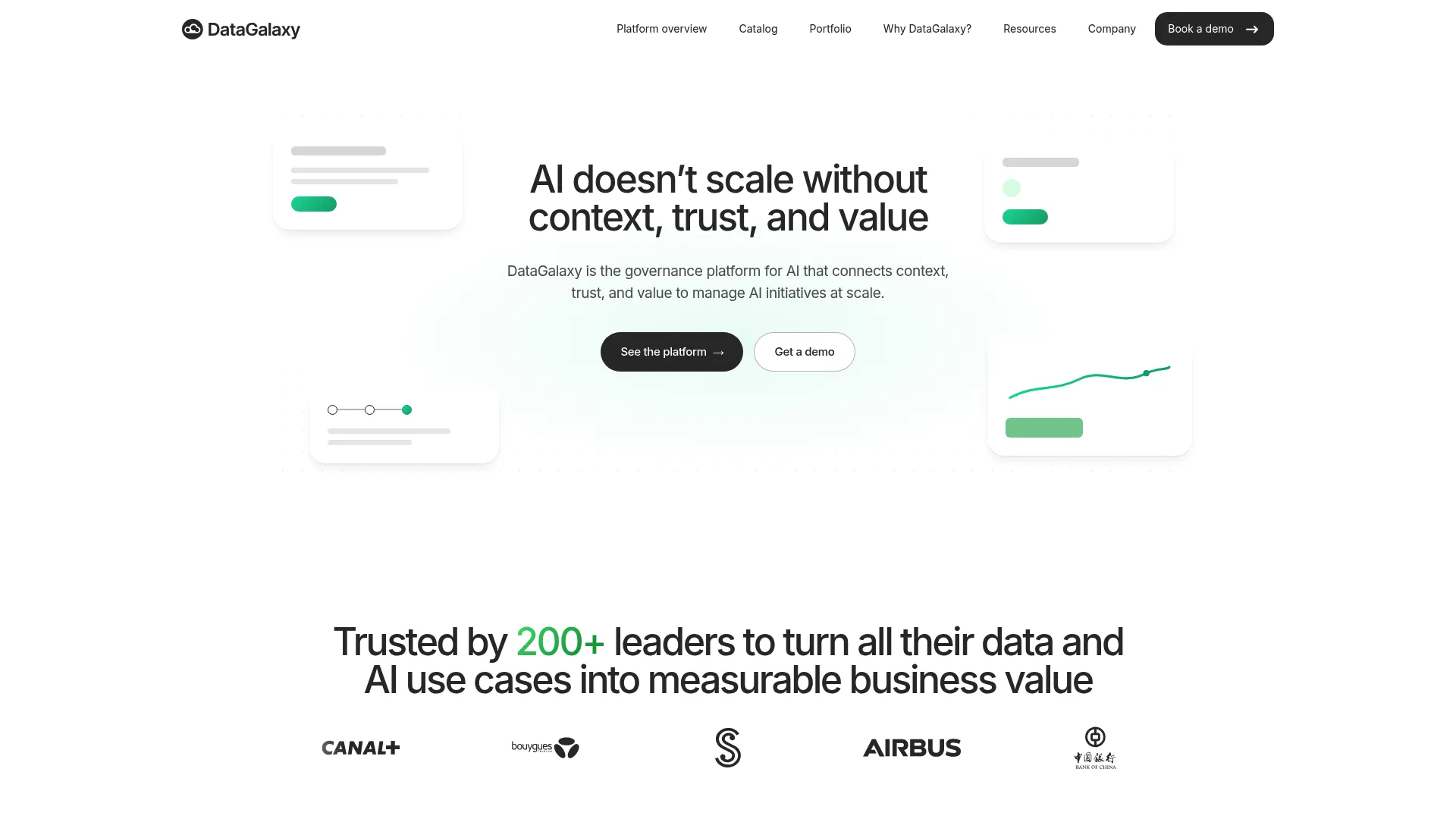 DataGalaxy business glossary and data governance platform