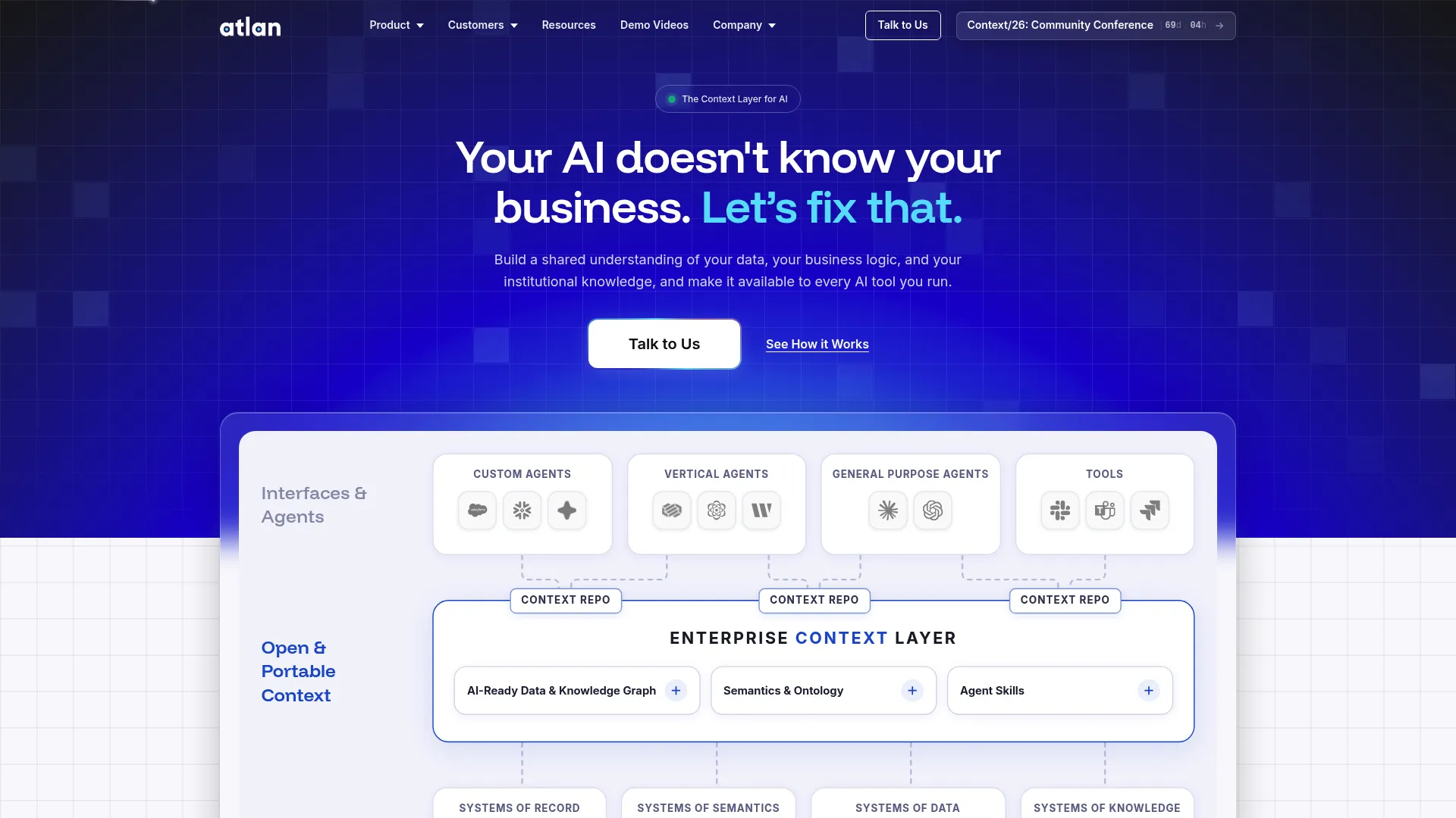 Atlan data and AI context layer