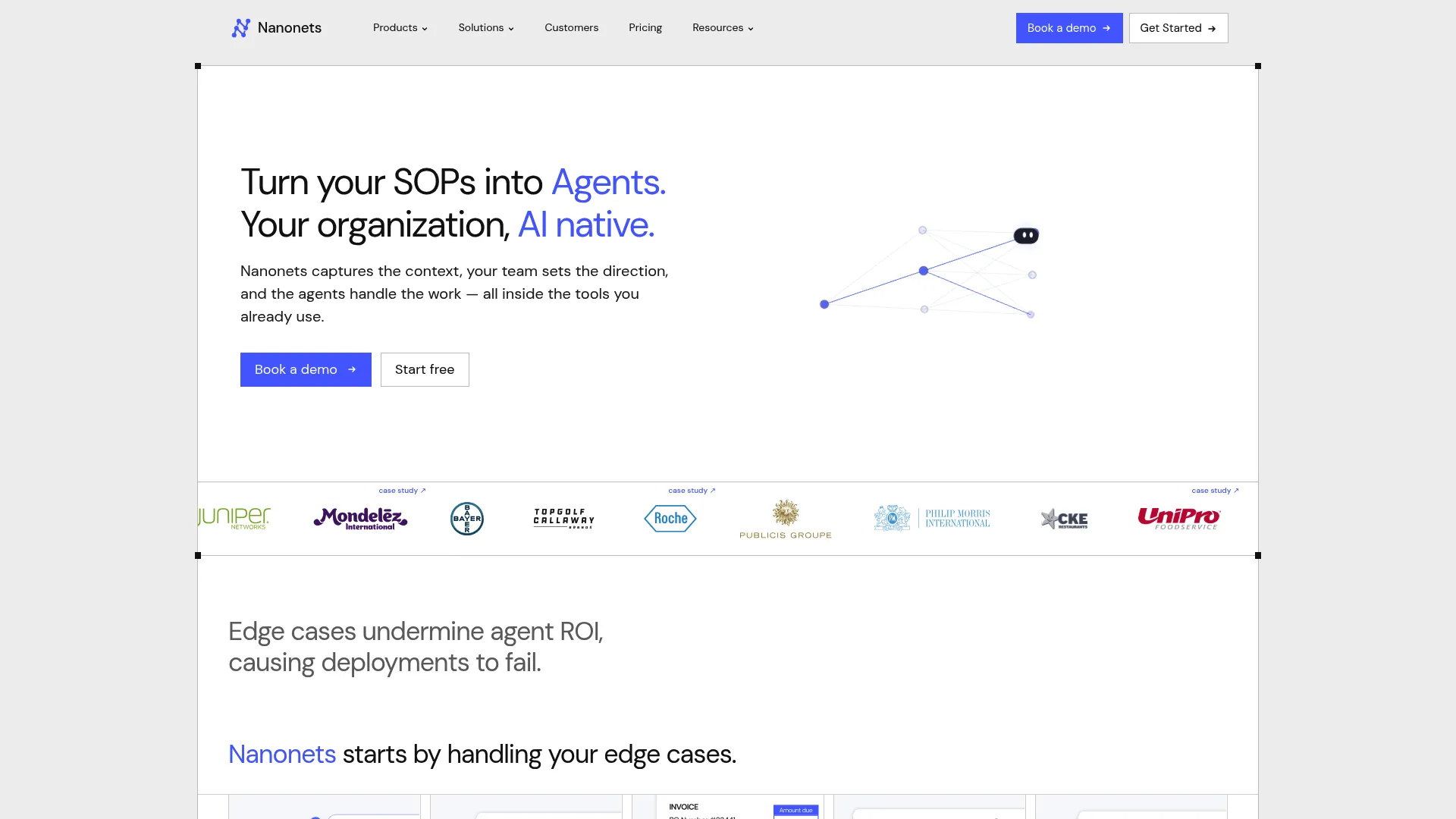 Nanonets AI document processing and OCR platform
