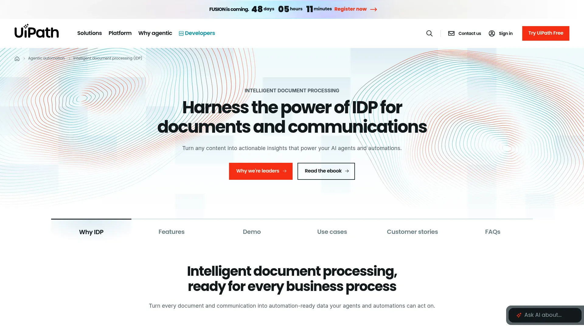 UiPath Document Understanding IDP product
