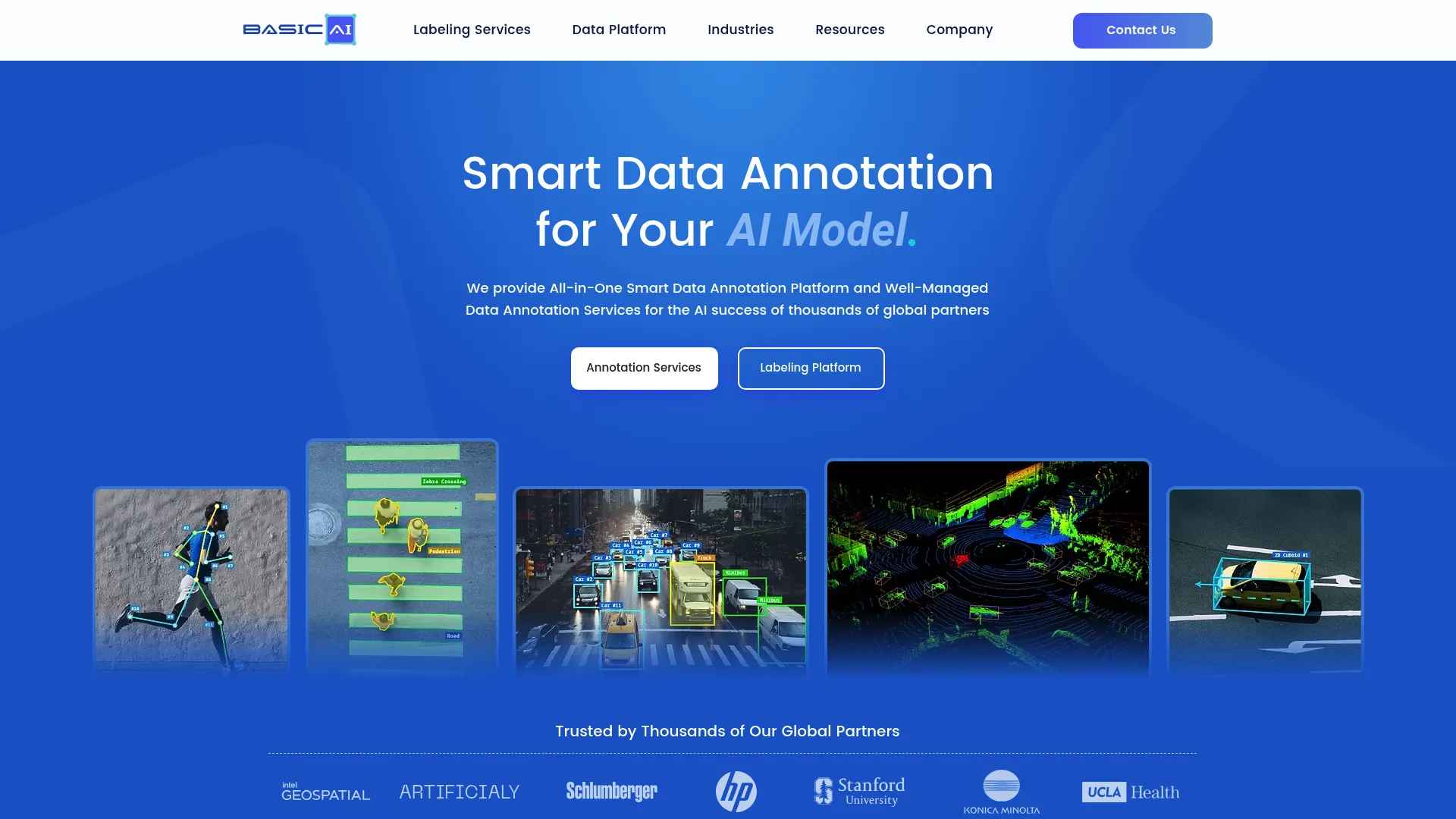 BasicAI Data Annotation Platform interface