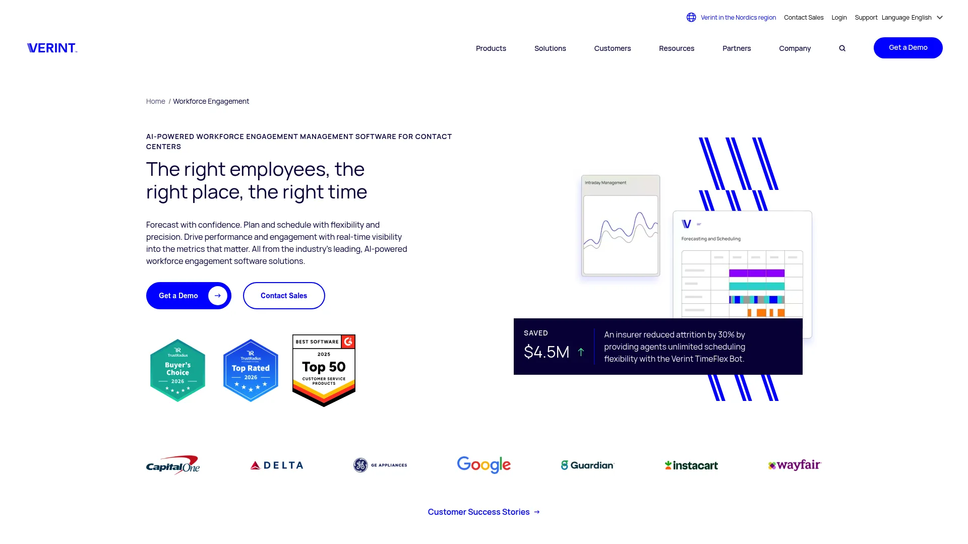 Calabrio ONE workforce engagement and analytics suite