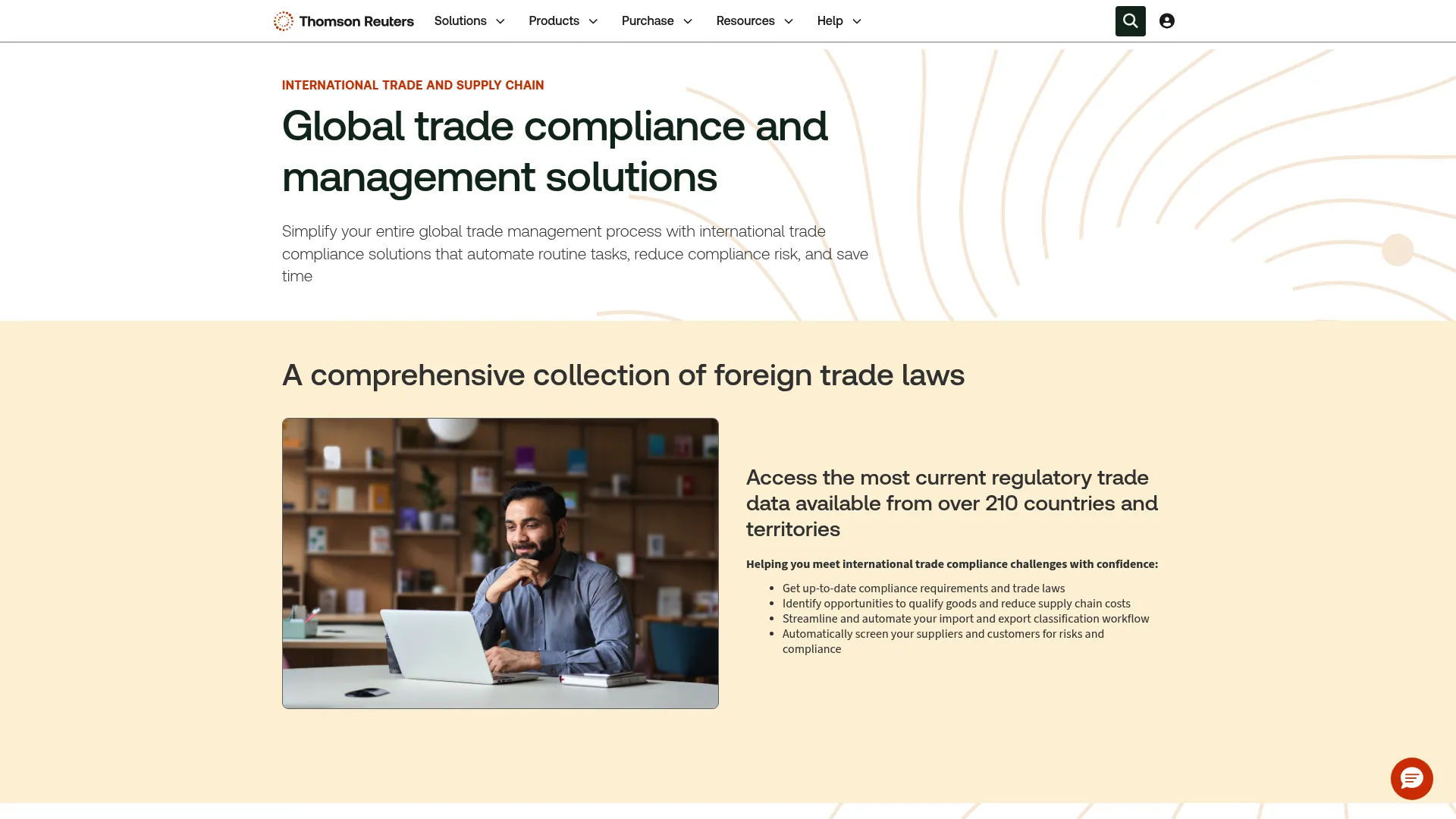 Integration Point global trade compliance software homepage