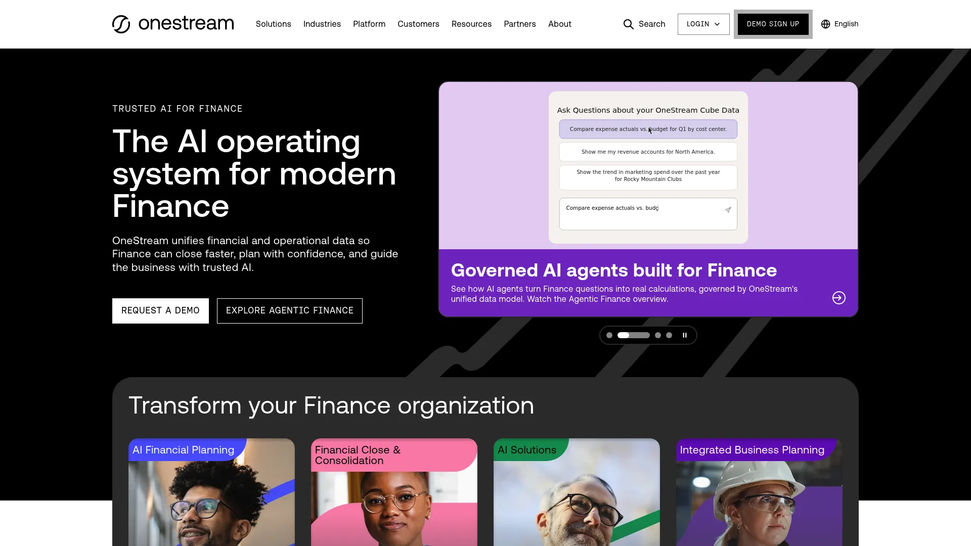 OneStream unified EPM platform