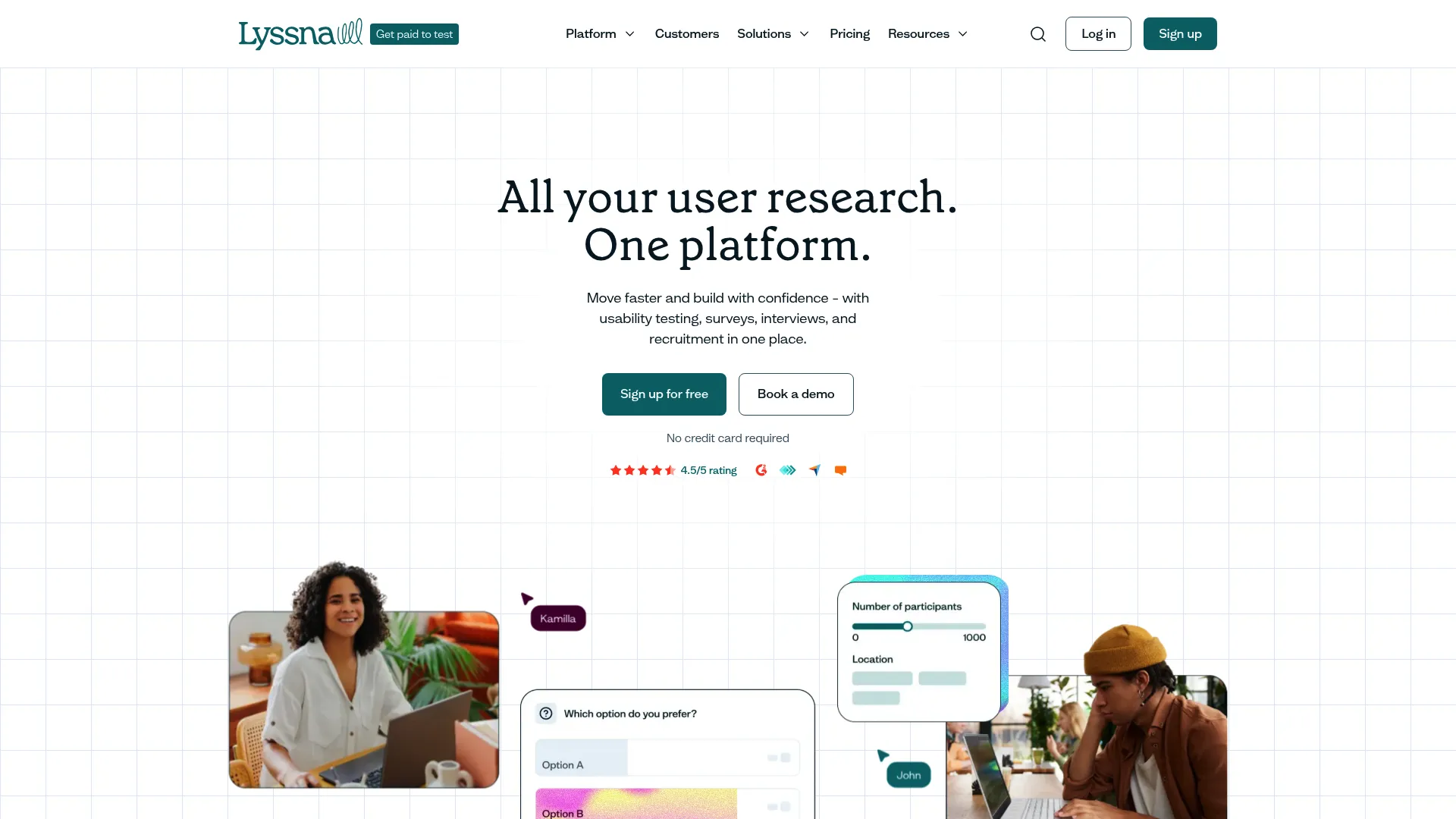 Lyssna remote user research platform