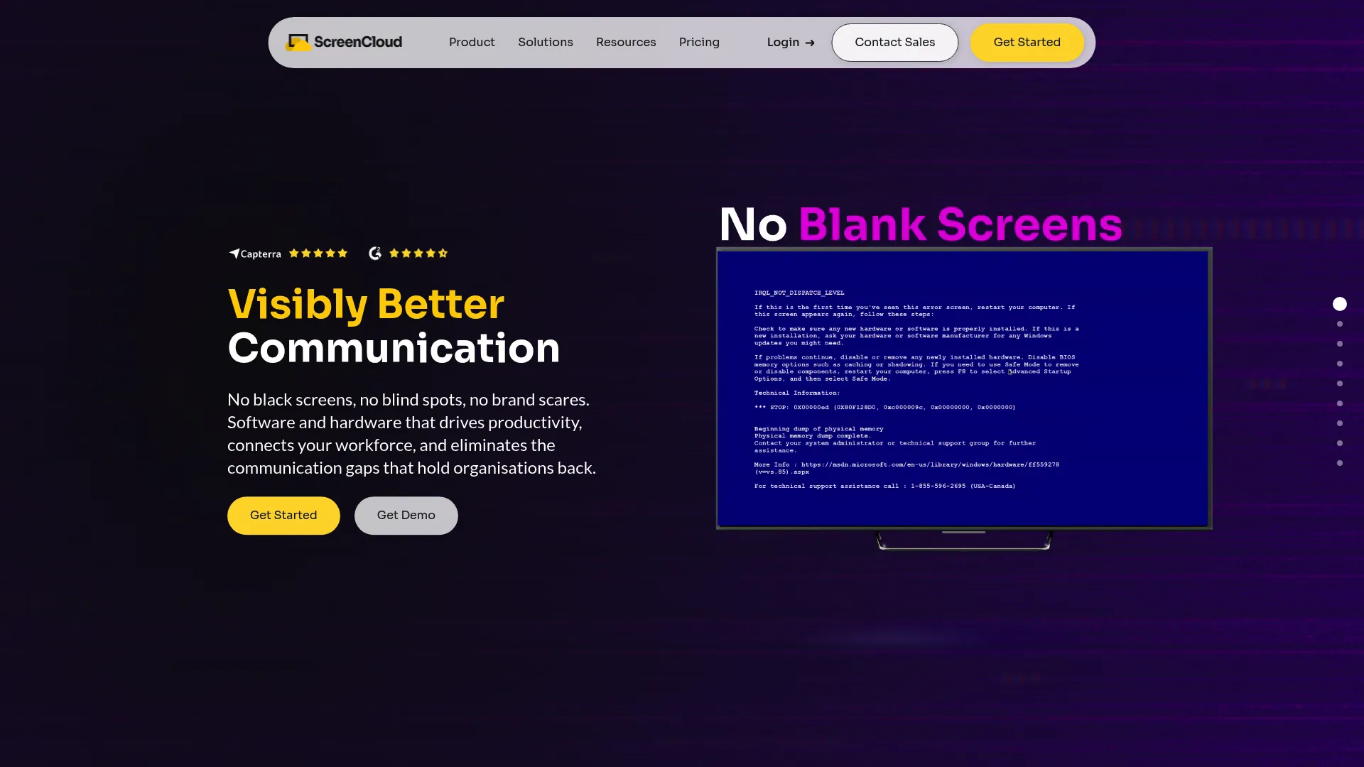 ScreenCloud digital signage software homepage