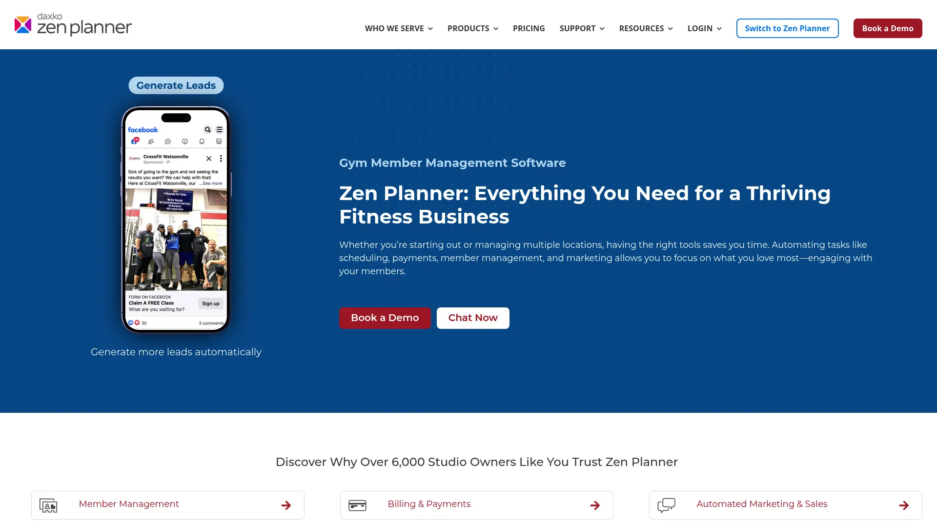 Zen Planner gym and studio management software