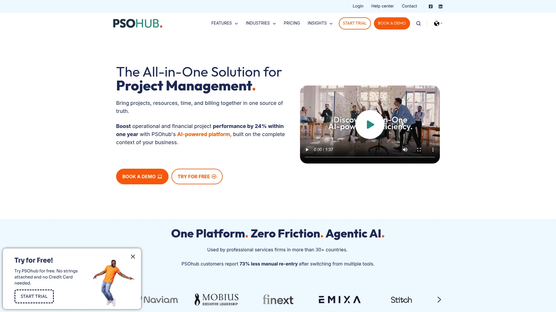 PSOhub professional services automation software